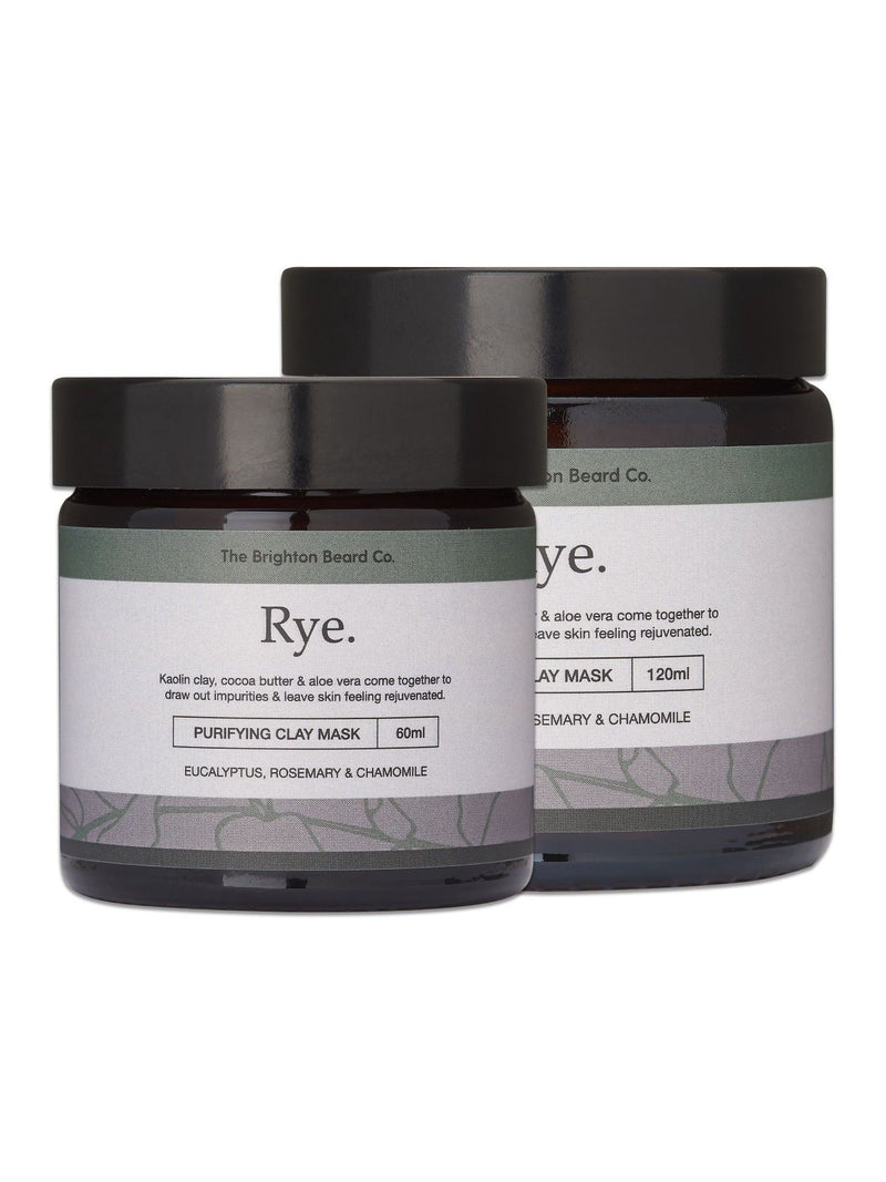 The Brighton Beard Co. Rye Purifying Clay Mask 120g (British brand)