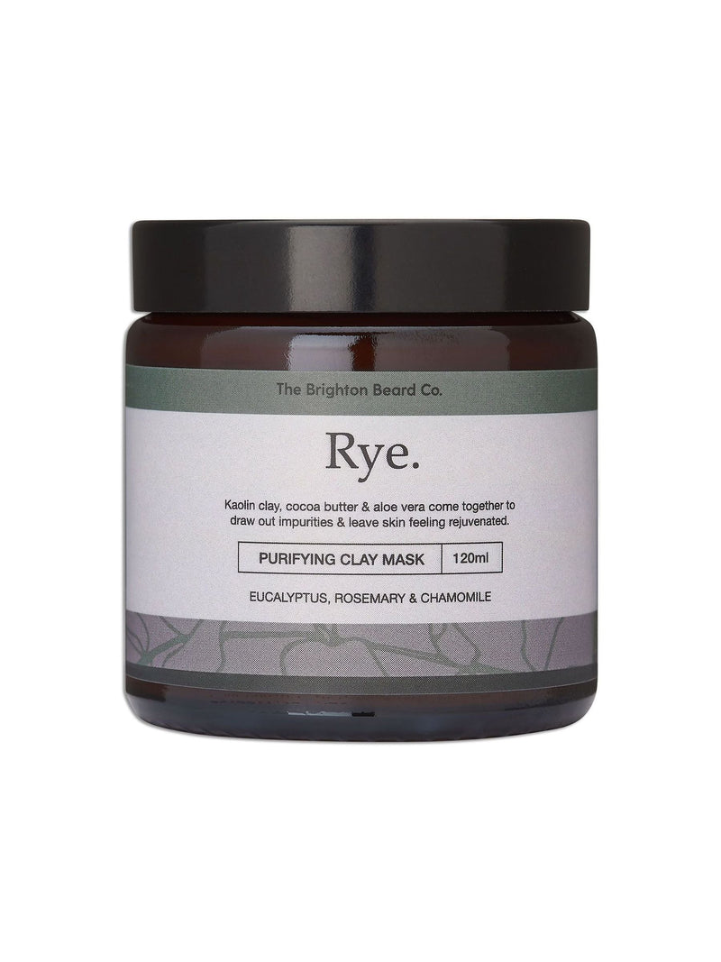 The Brighton Beard Co. Rye Purifying Clay Mask 120g (British brand)