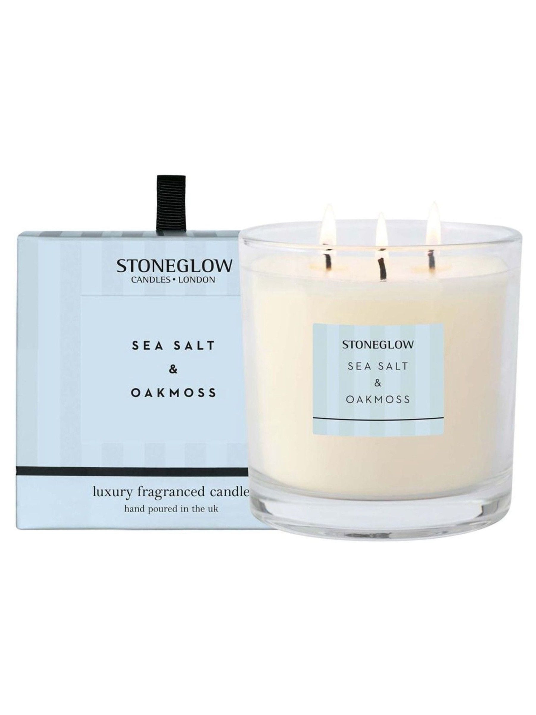 Stoneglow sea salt and oakmoss scented candle (British brand)