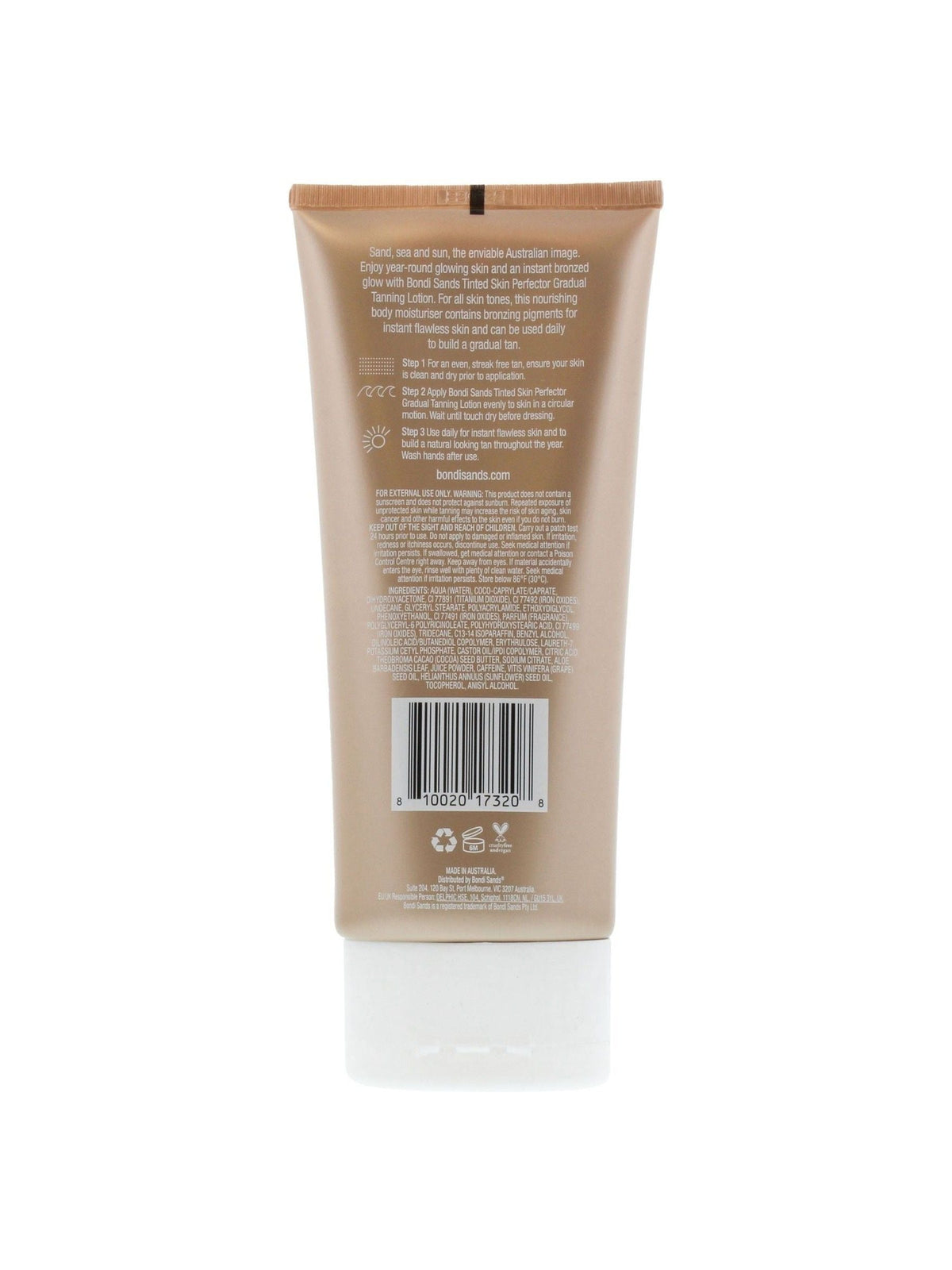Tinted Gradual Tanning Body Lotion 150ml with Bronzing Pigments