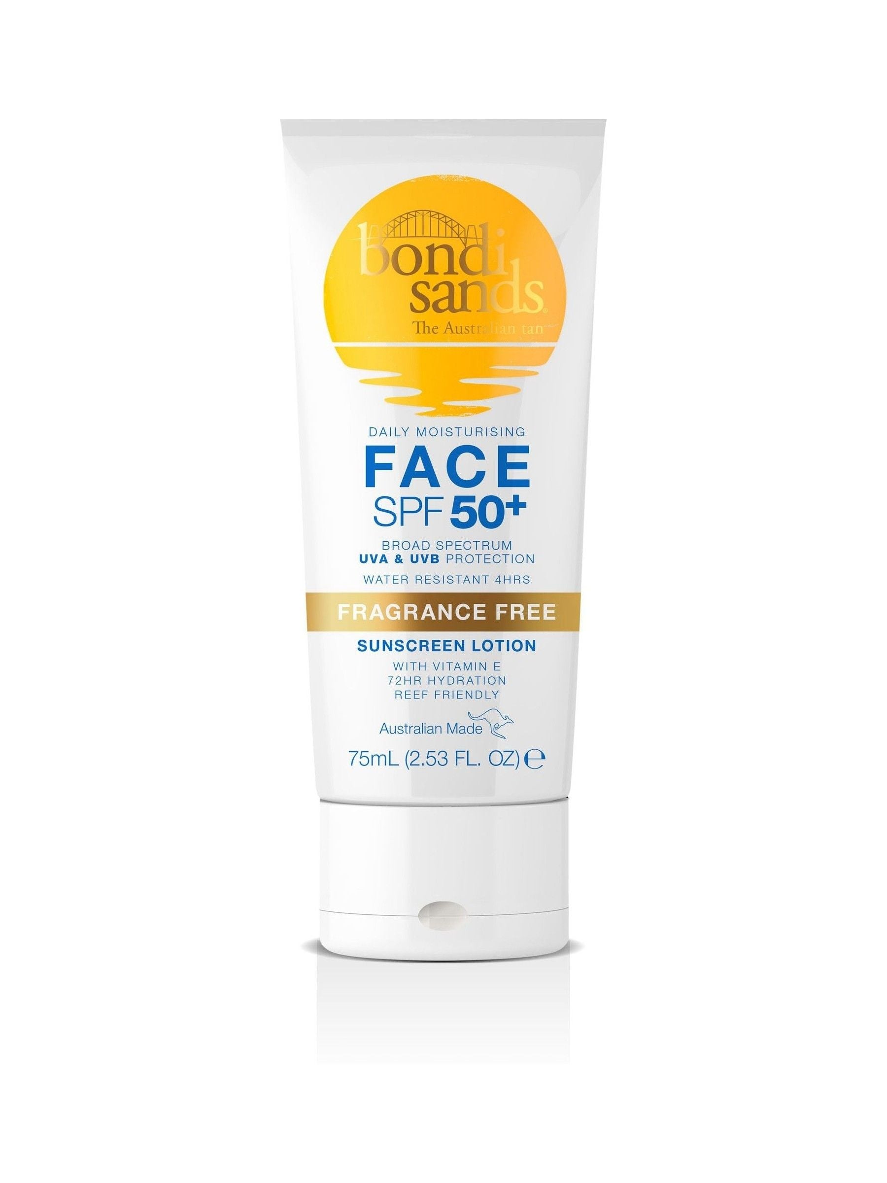 Bondi Sands SPF 50+ Fragrance Free Sunscreen Lotion for Face 75ml
