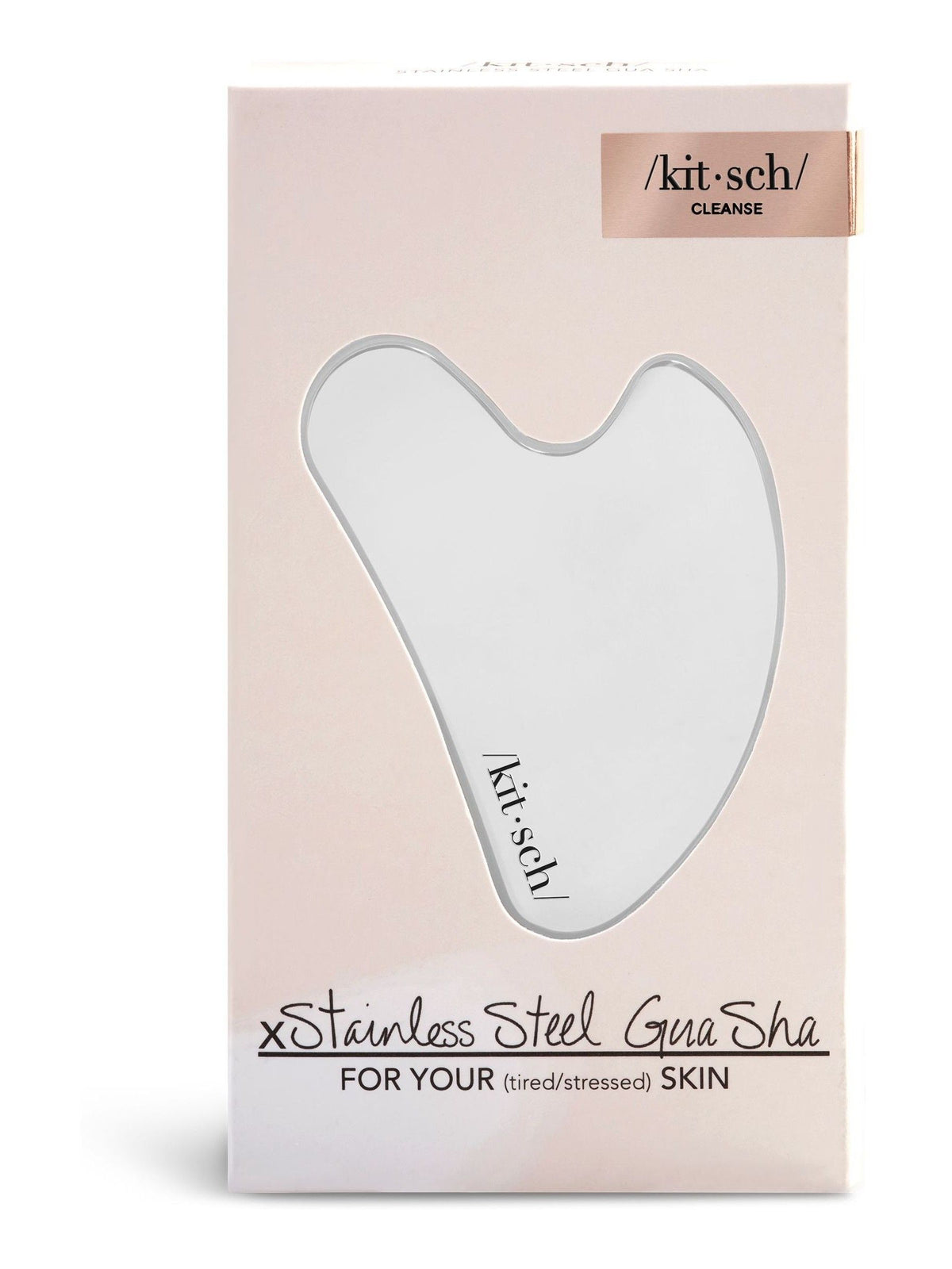 Kitsch stainless steel Gua Sha facial massage tool, UK version