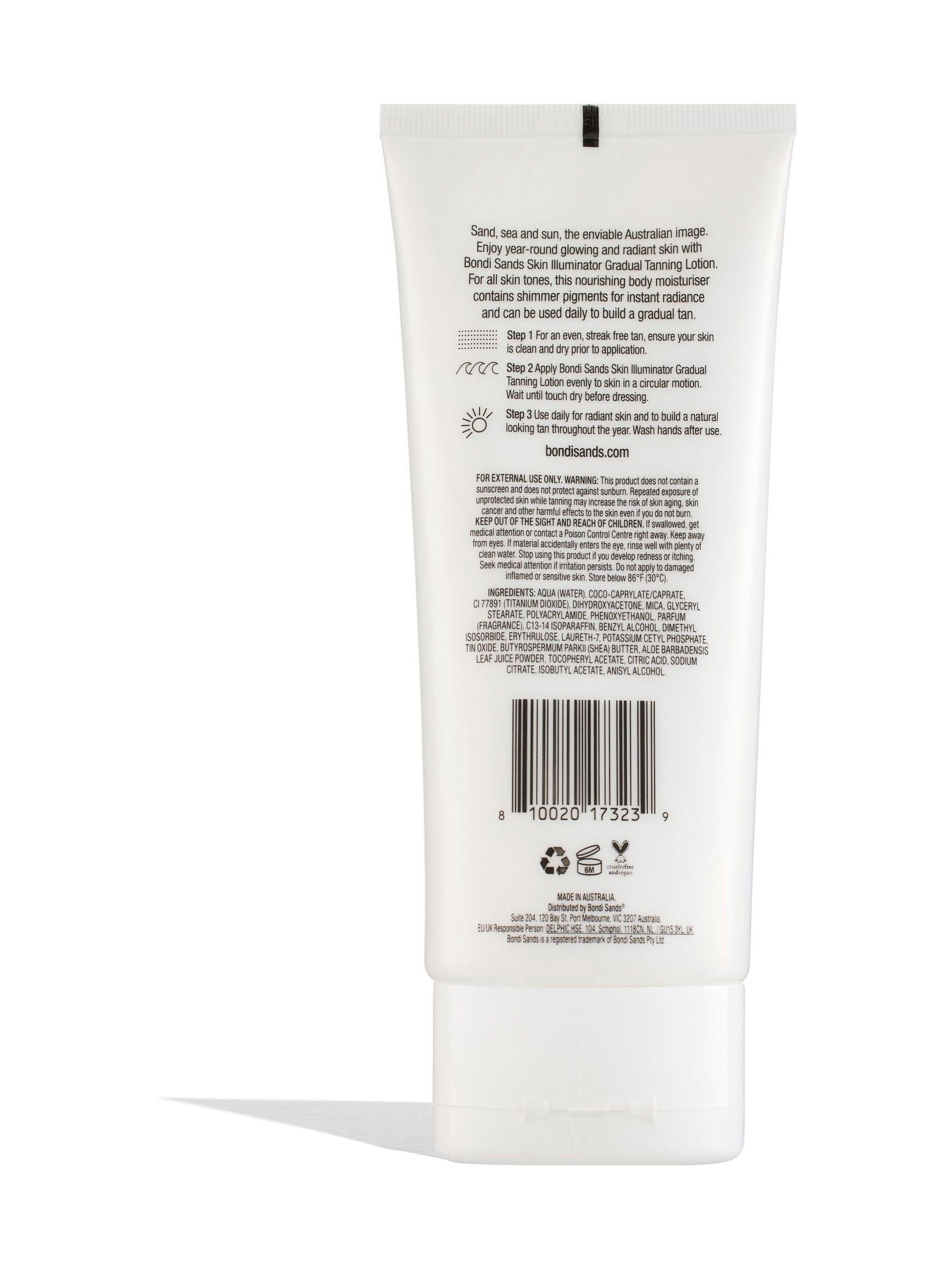 Bondi Sands gradual tanning lotion skin illuminator 150ml - British product