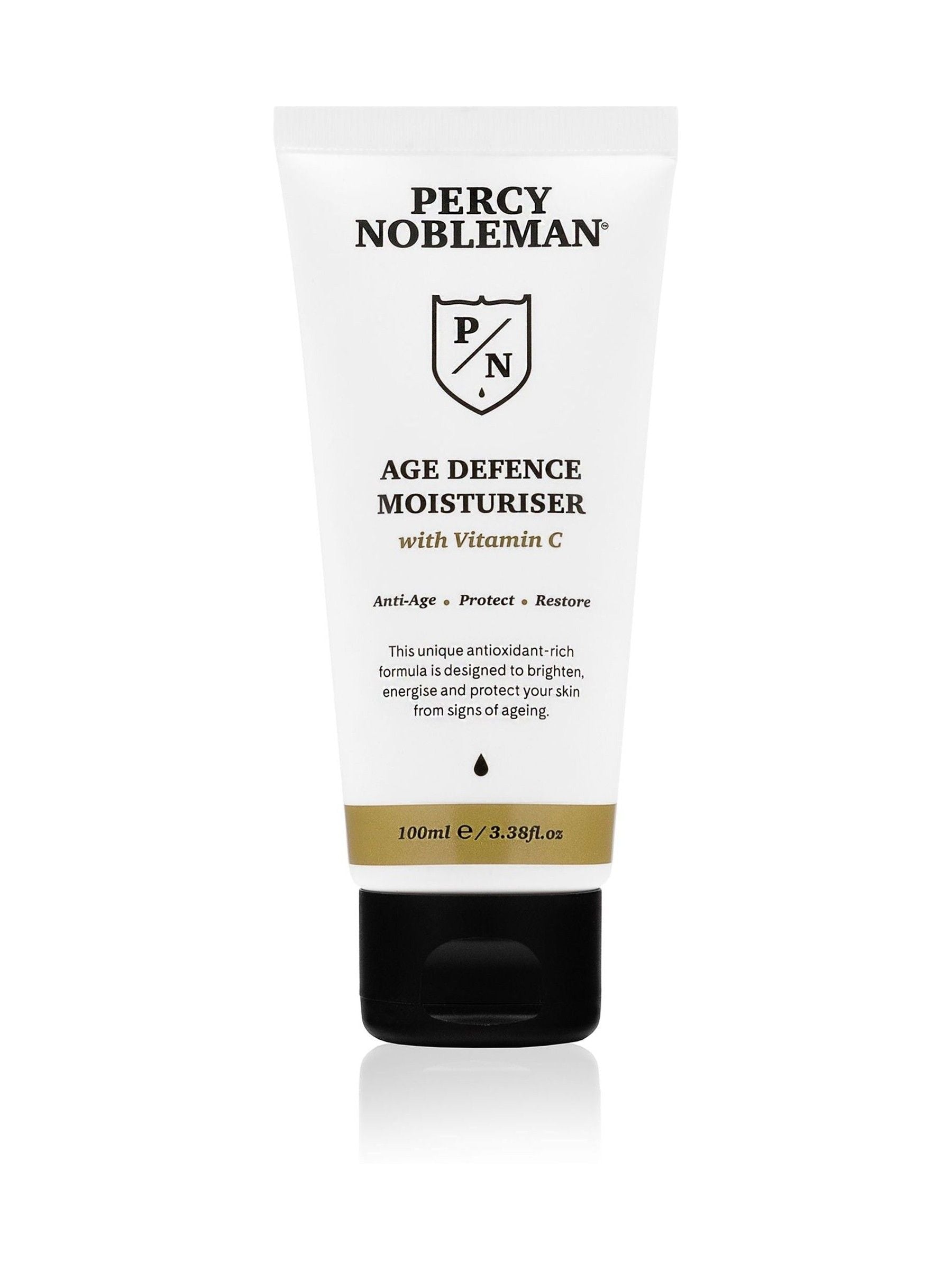 Percy Nobleman Age Defence Moisturiser with Vitamin C 100ml, imported from the UK