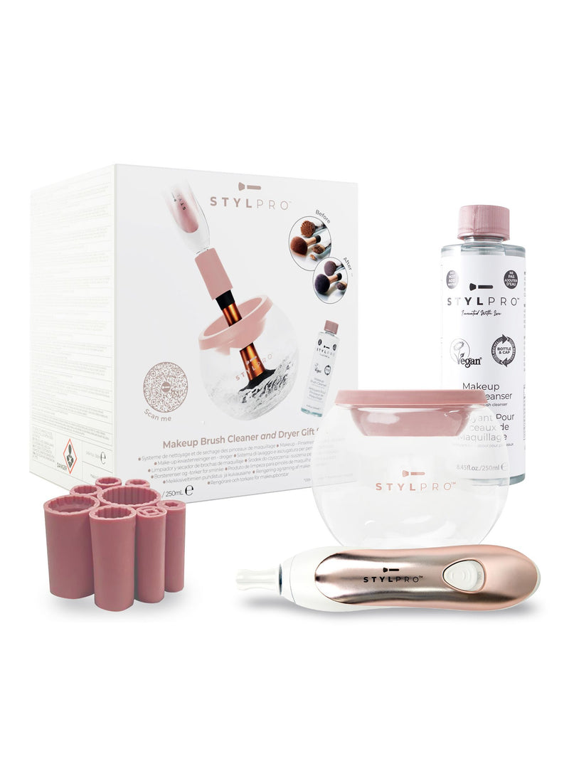 STYLPRO makeup brush cleaner and dryer gift set (British brand)
