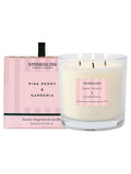 Stoneglow Pink Peony & Gardenia 3 Wick Scented Candle (British brand)