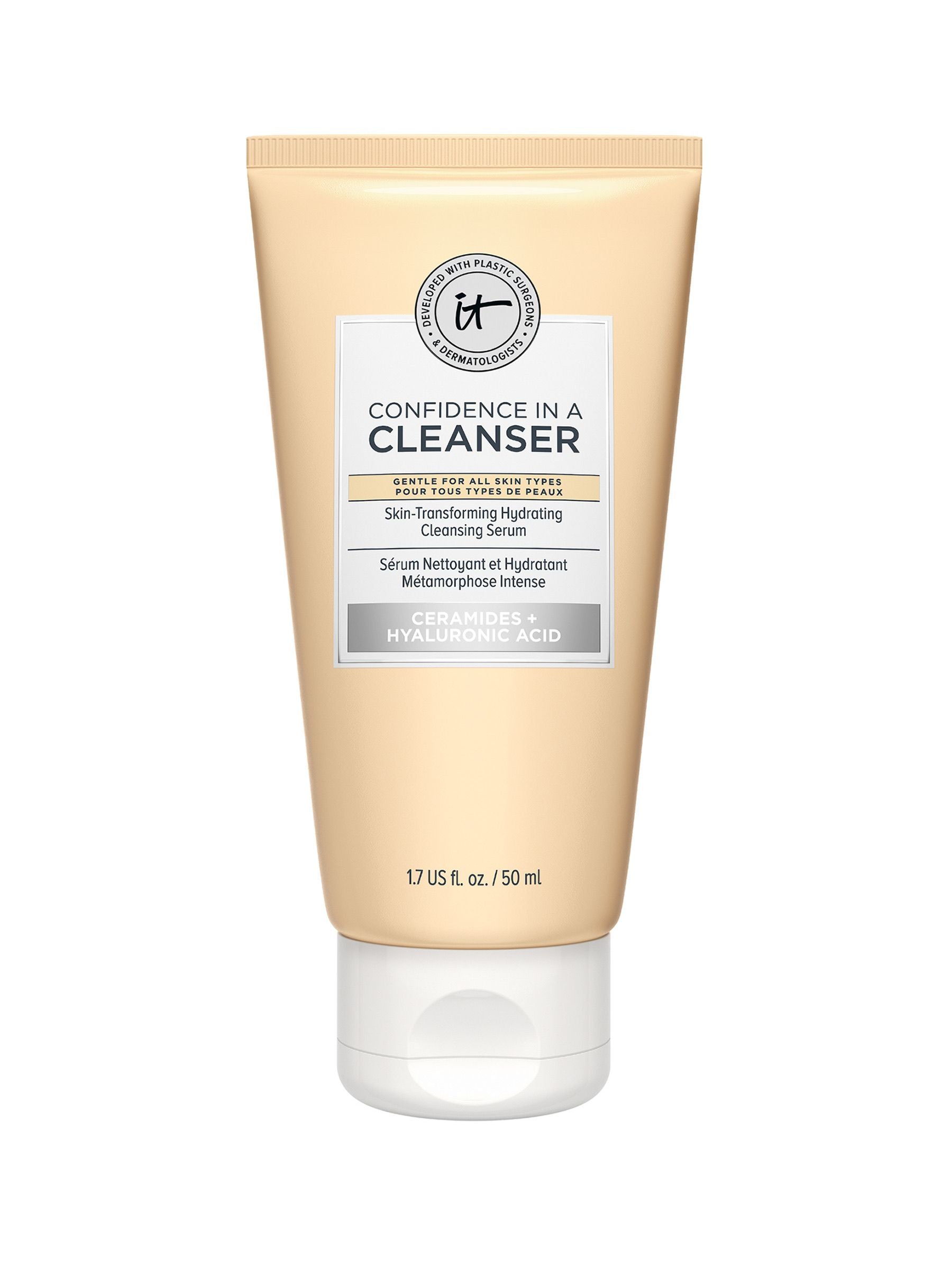 IT Cosmetics Confidence Hydrating Facial Cleanser Serum Travel Size, UK version