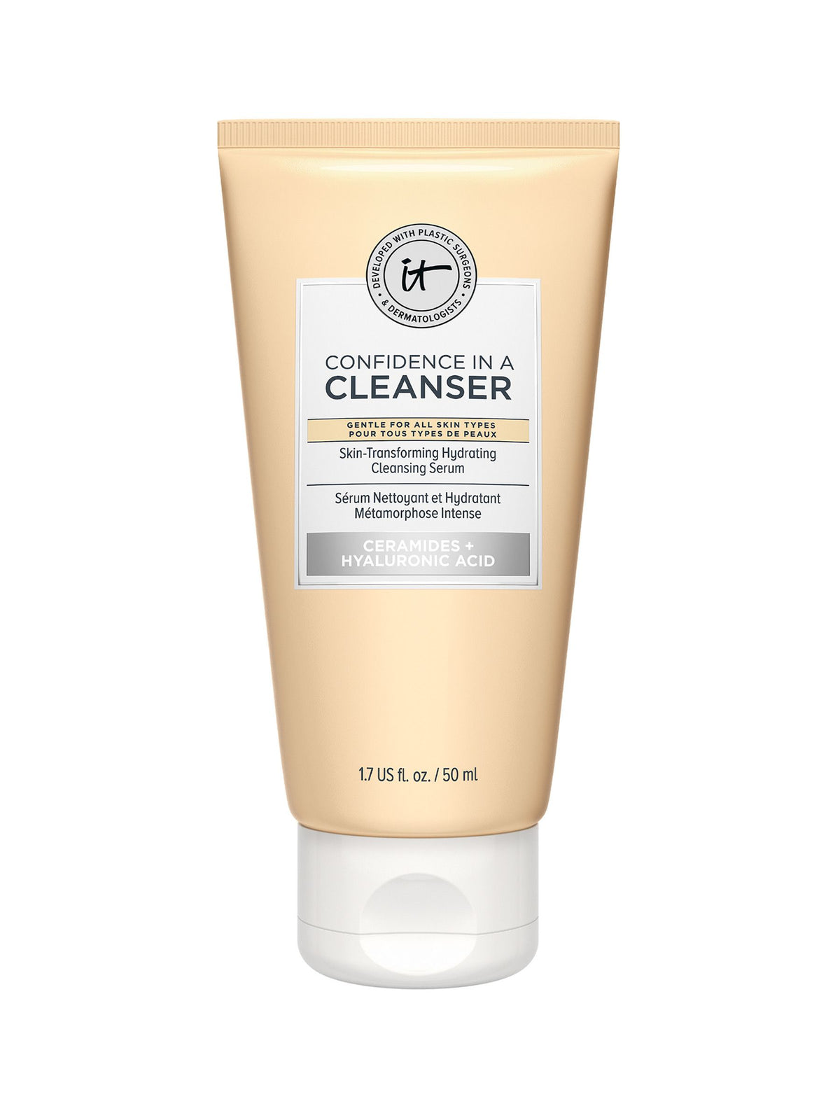IT Cosmetics Confidence Hydrating Facial Cleanser Serum Travel Size, UK version