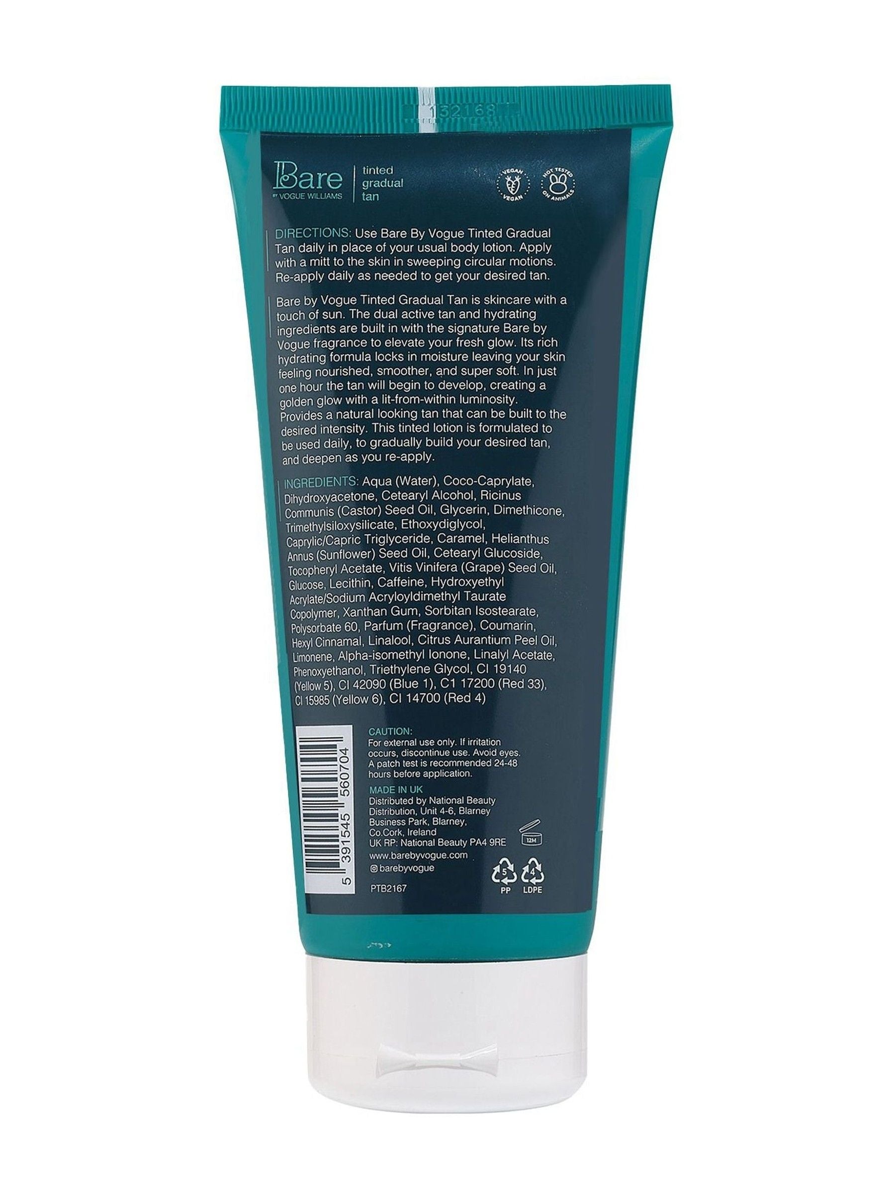 Bare by Vogue Tinted Gradual Tanning Lotion - British product