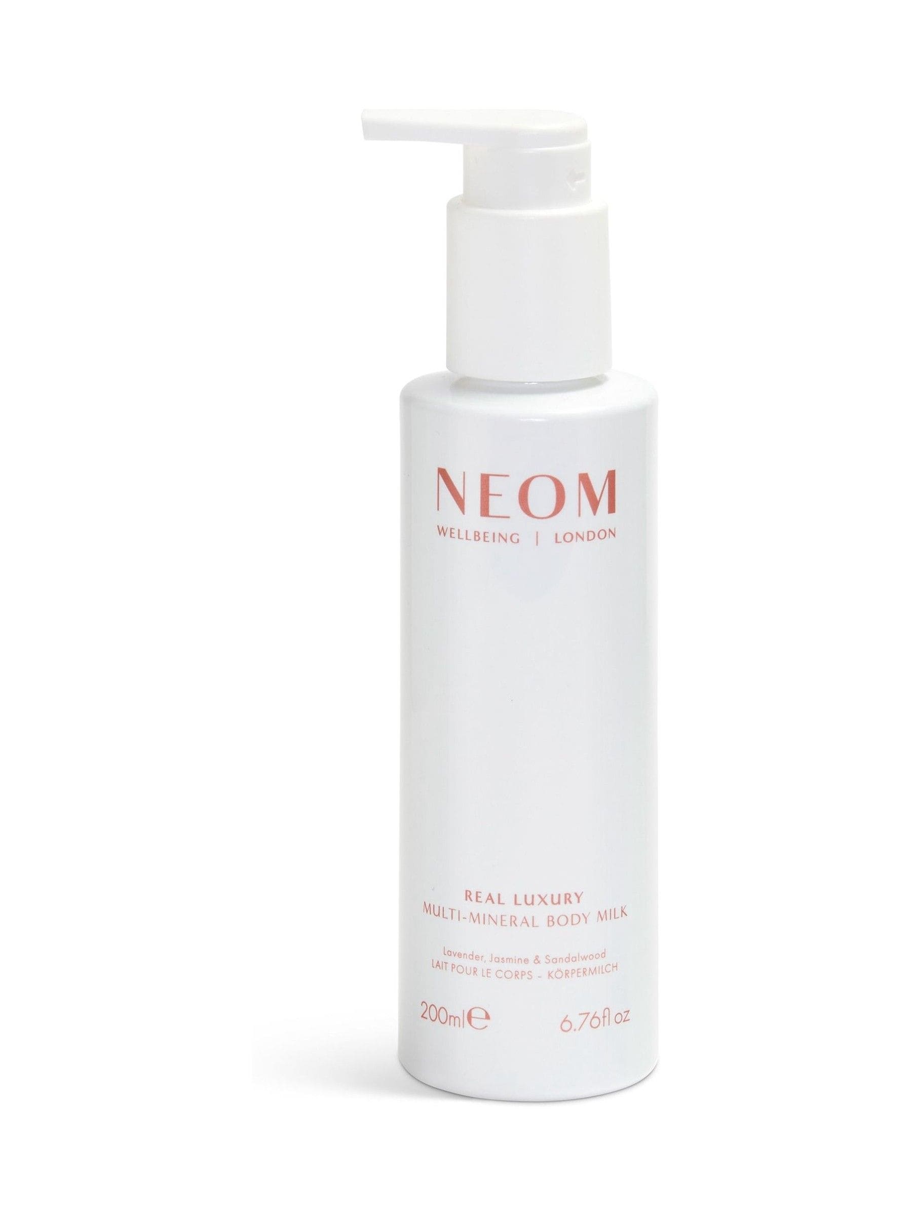 NEOM Real Luxury Multi-Mineral Body Milk 200ml, imported from the UK