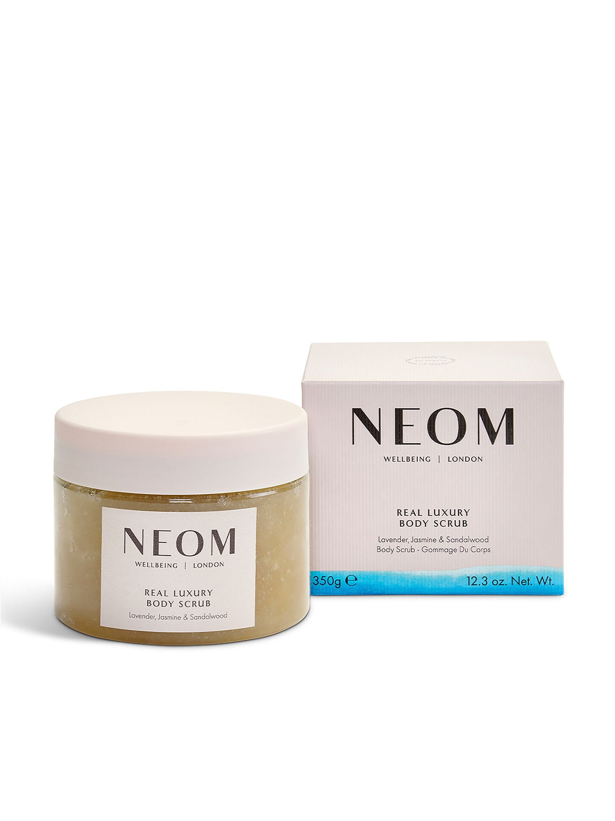 NEOM Real Luxury Body Scrub 350g, imported from the UK