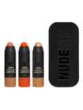 NUDESTIX Mini Beachy Nudes Blush Stick Kit, imported from the UK