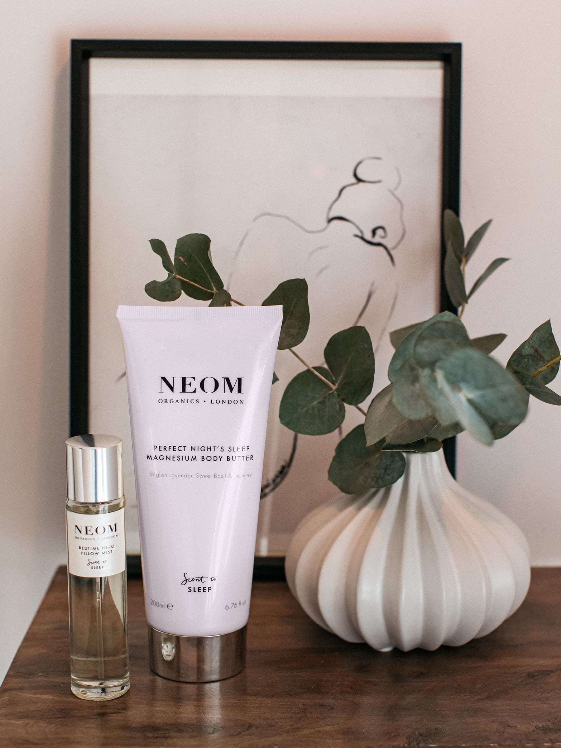 NEOM Perfect Nights Sleep Magnesium Body Butter 200ml, imported from the UK