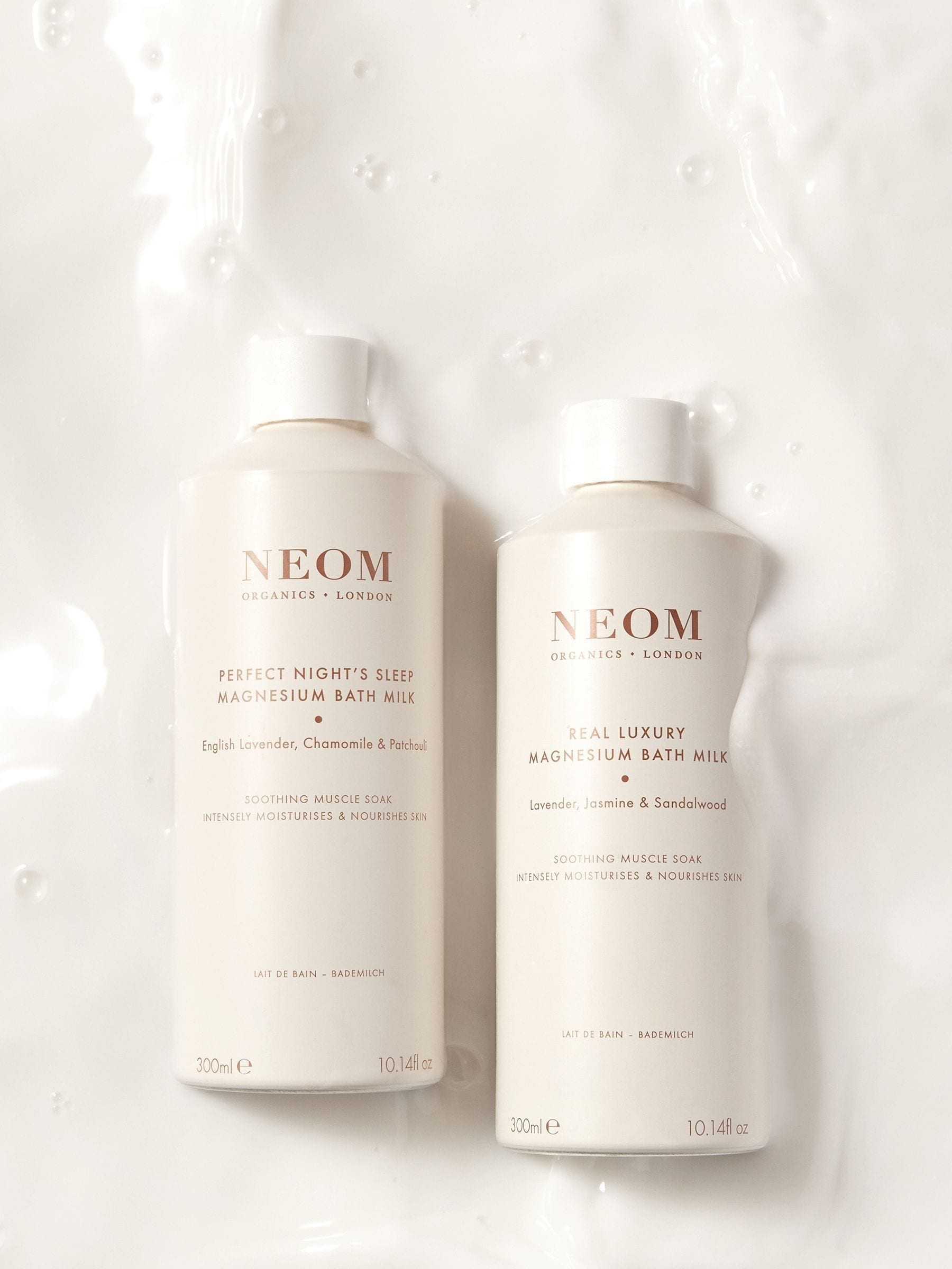 NEOM Magnesium Bath Milk Soak 300ml, imported from the UK