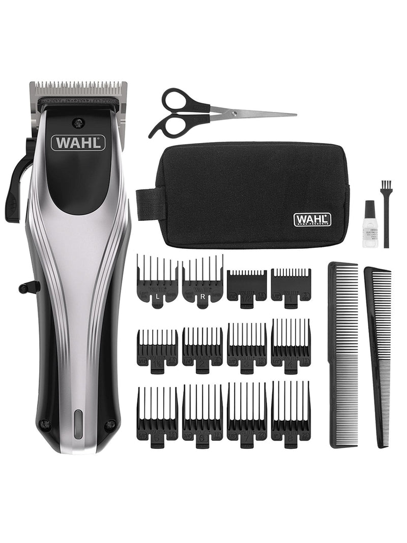 Wahl Rapid Clip cordless hair clipper with attachment combs (British brand)