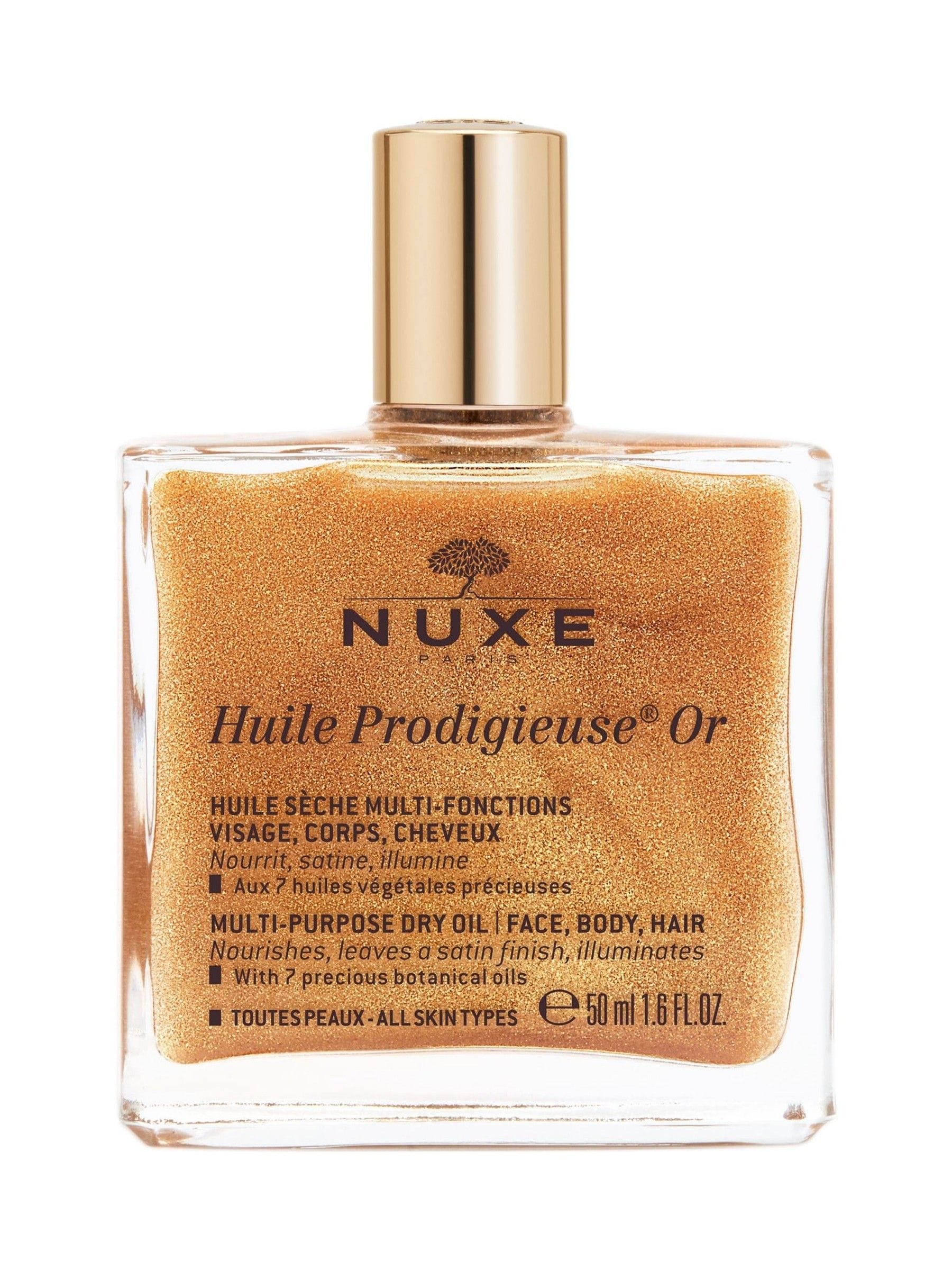 Nuxe multi-purpose dry oil Golden Shimmer 50ml, imported from the UK