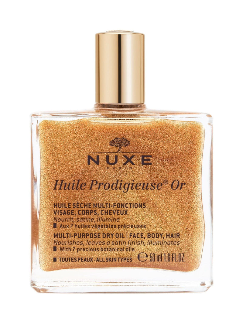 Nuxe multi-purpose dry oil Golden Shimmer 50ml, imported from the UK