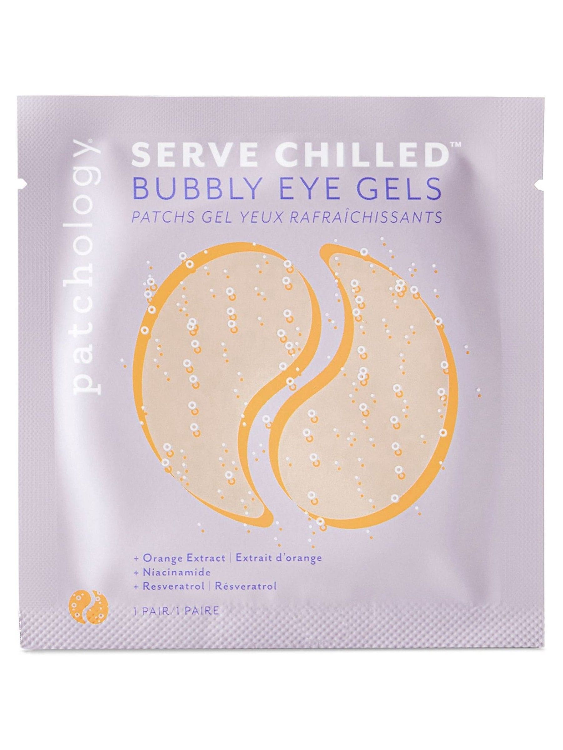 Patchology Serve Chilled Bubbly eye gel 5 pack, imported from the UK
