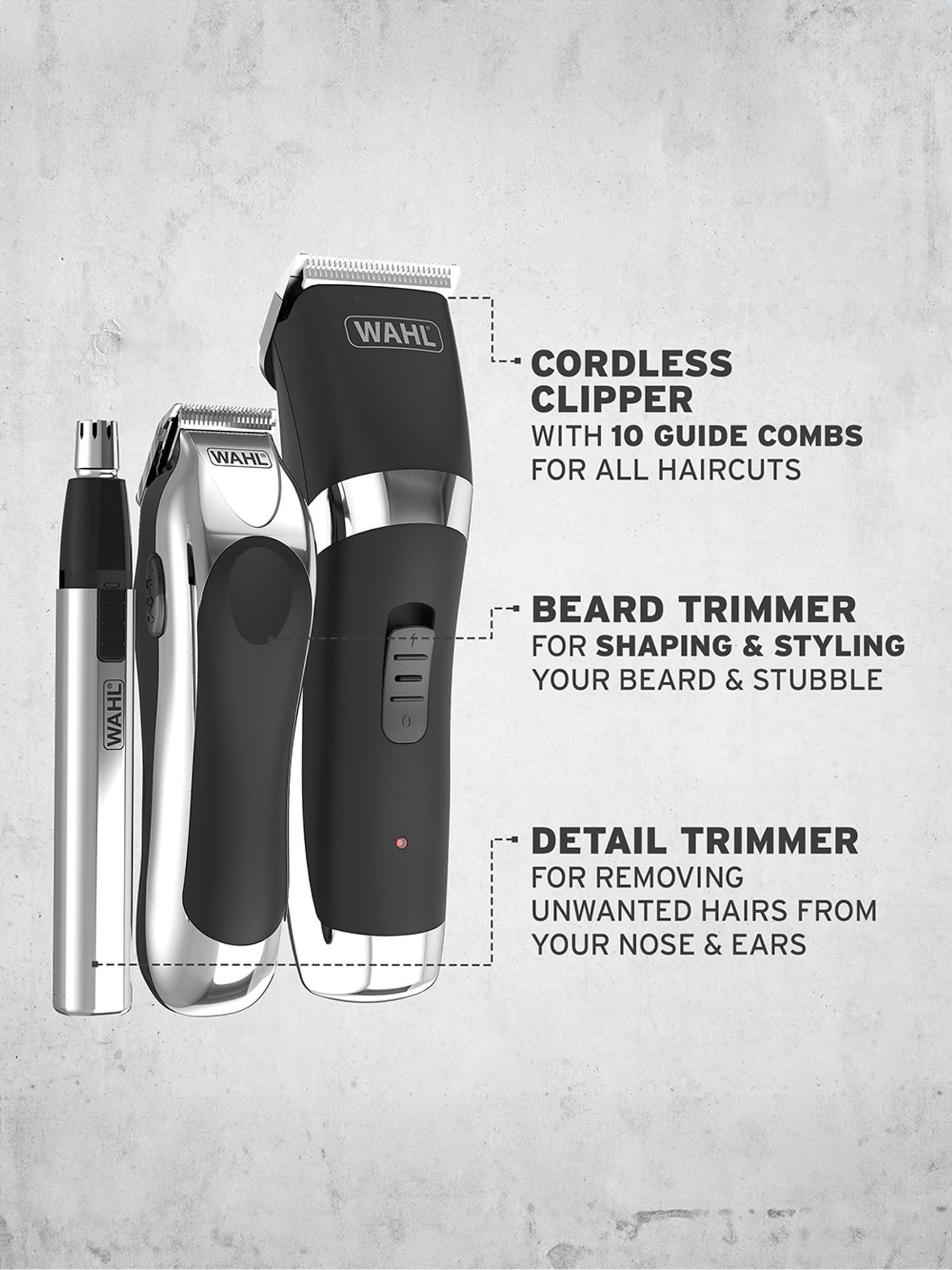 Wahl Cordless Grooming Set Clipper Trimmer (British brand)