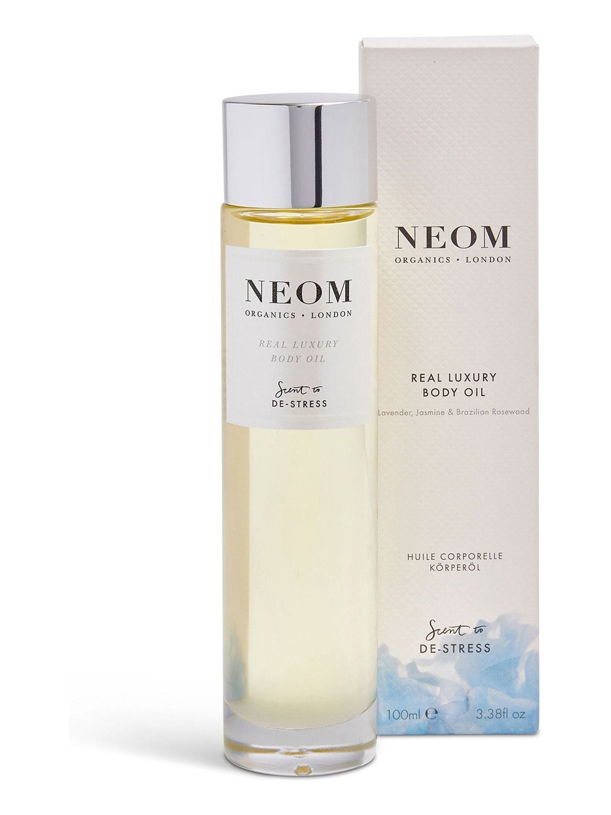 NEOM Real Luxury Body Oil 100ml, imported from the UK.