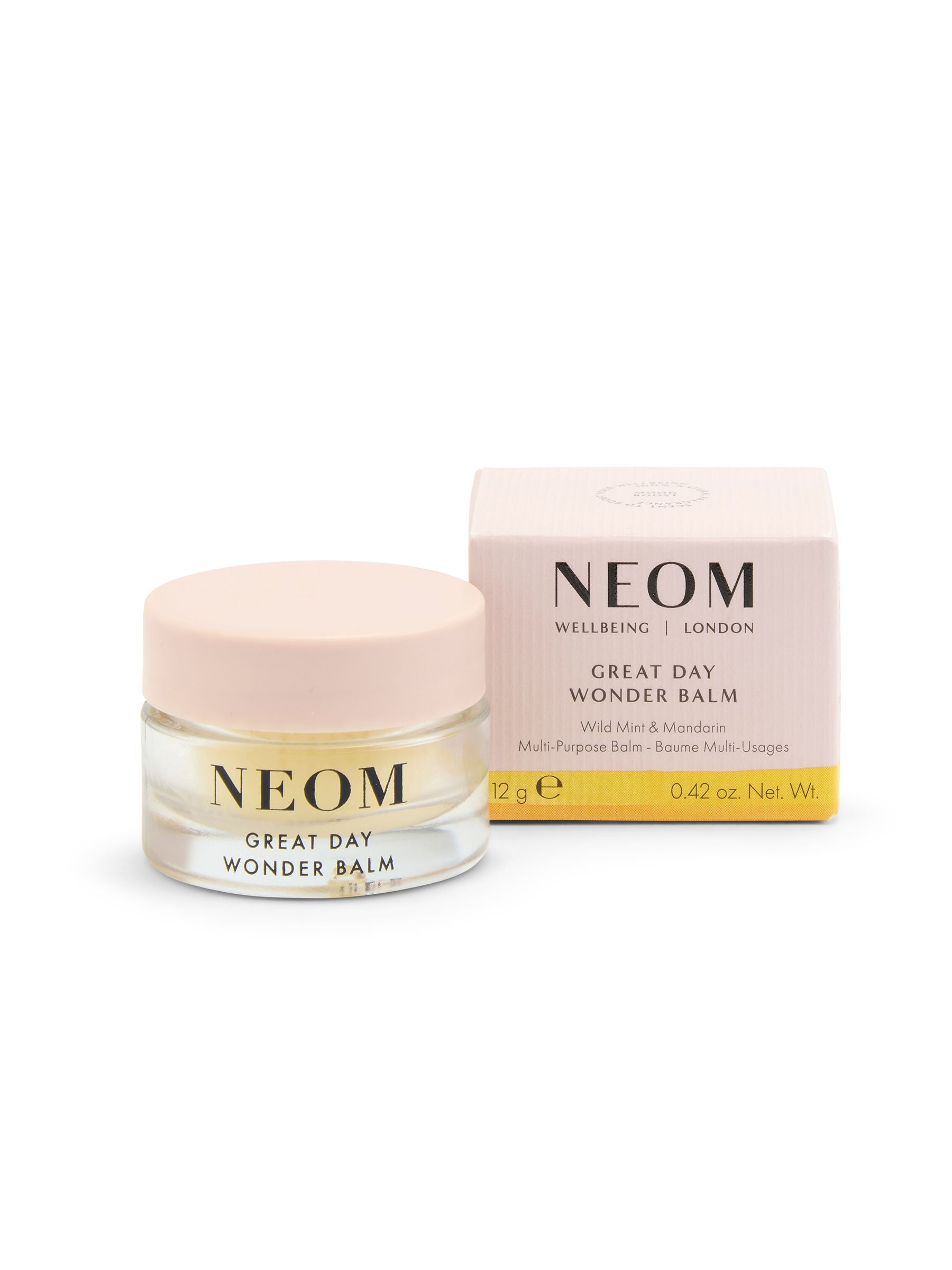NEOM Great Day Wonder Balm 12g, imported from the UK
