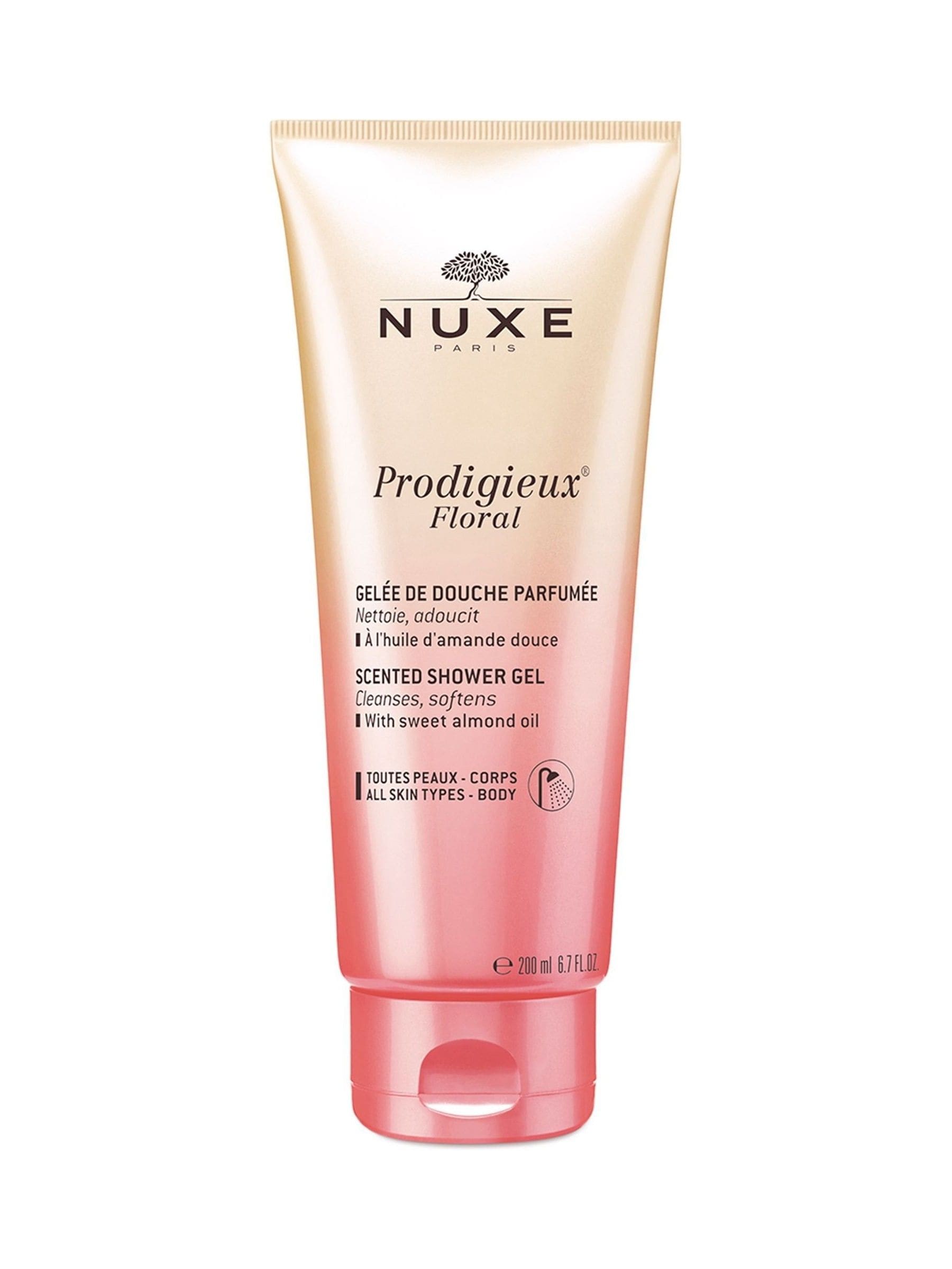Nuxe floral shower gel 200ml, imported from the UK