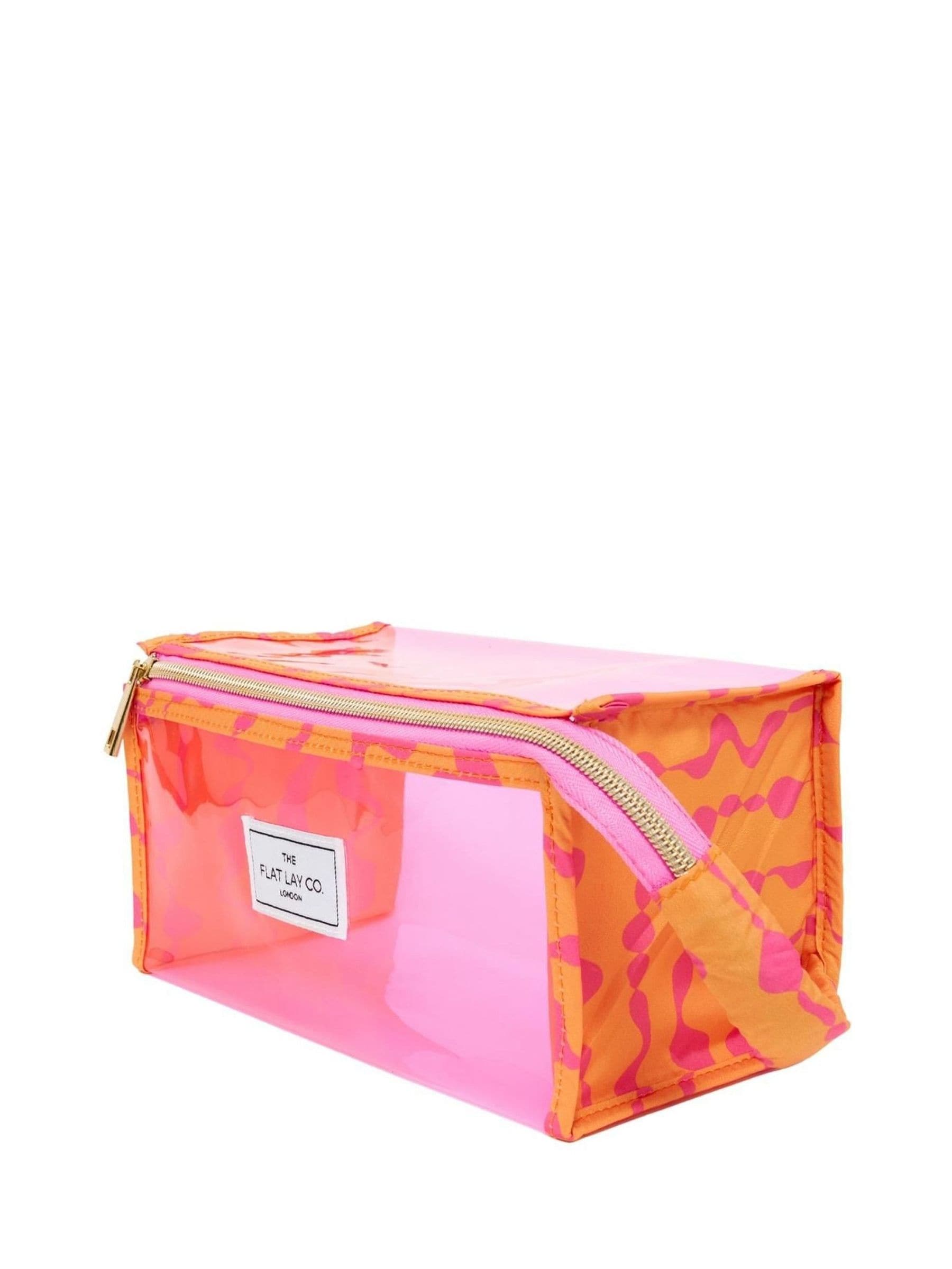 The Flat Lay Co. Open Flat Jelly Box Makeup Bag