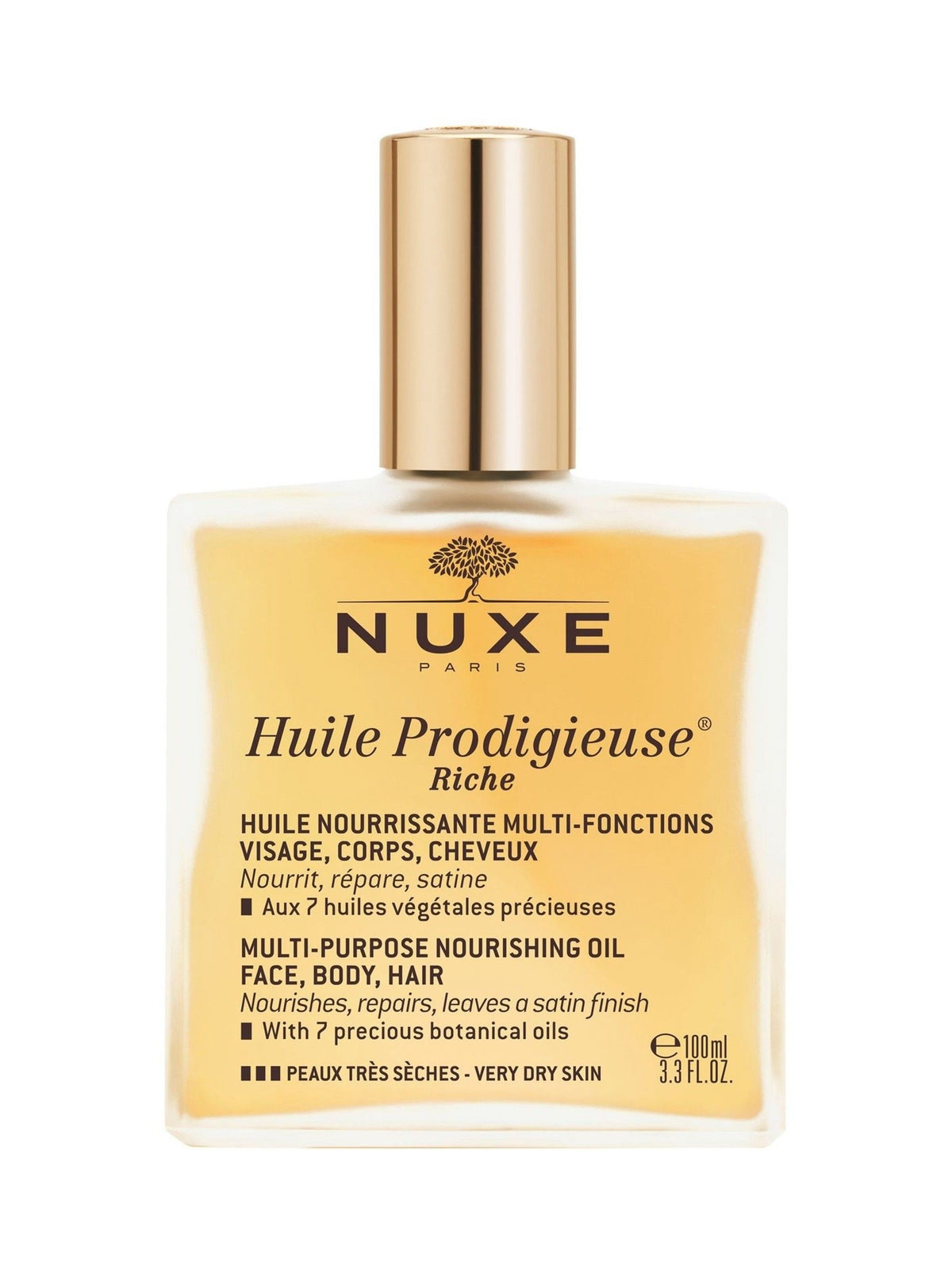 Nuxe Huile Prodigieuse Riche multi-purpose dry oil 100ml, imported from the UK