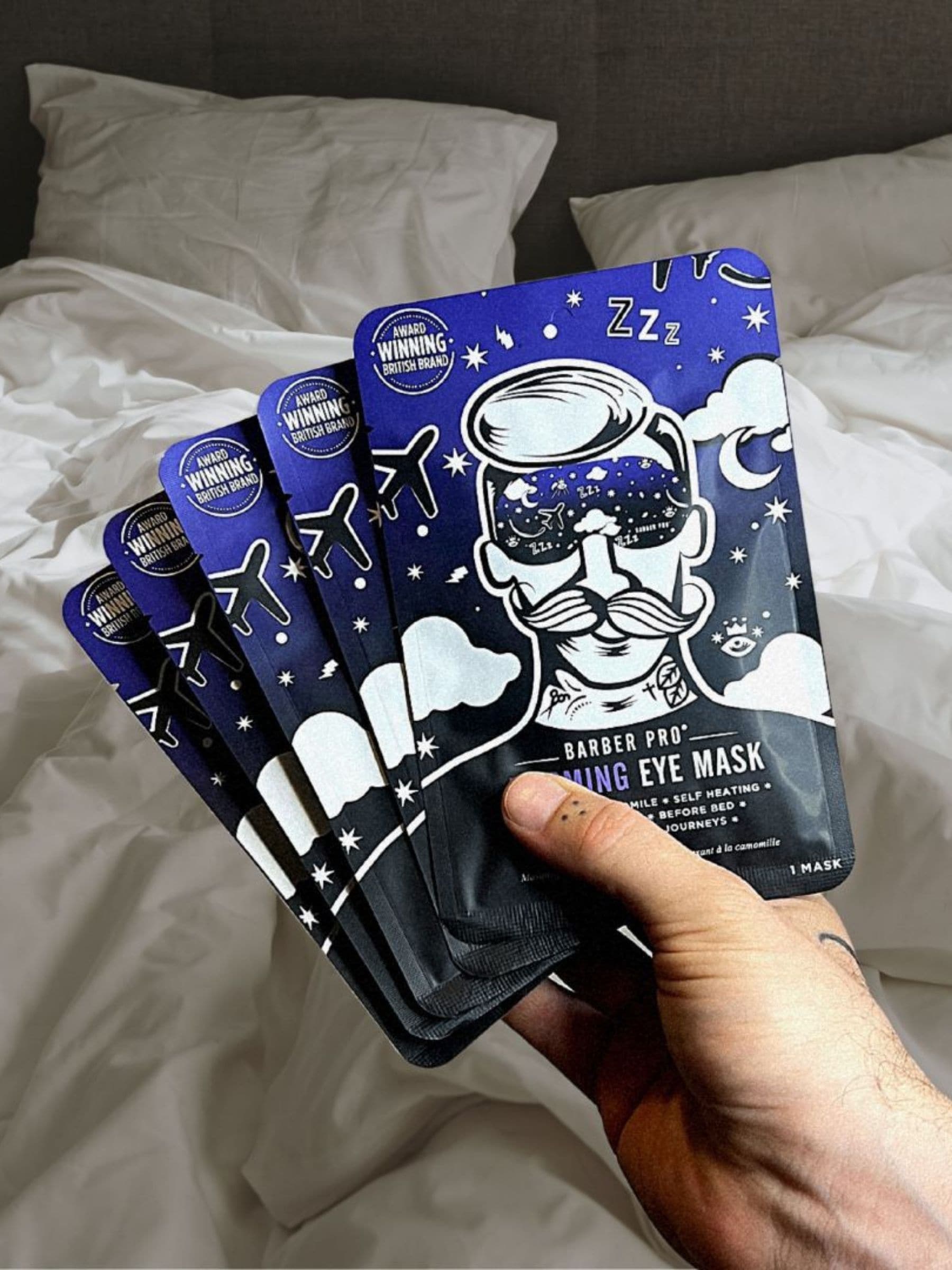 BARBER PRO Warming Eye Mask Box of 5 - British product