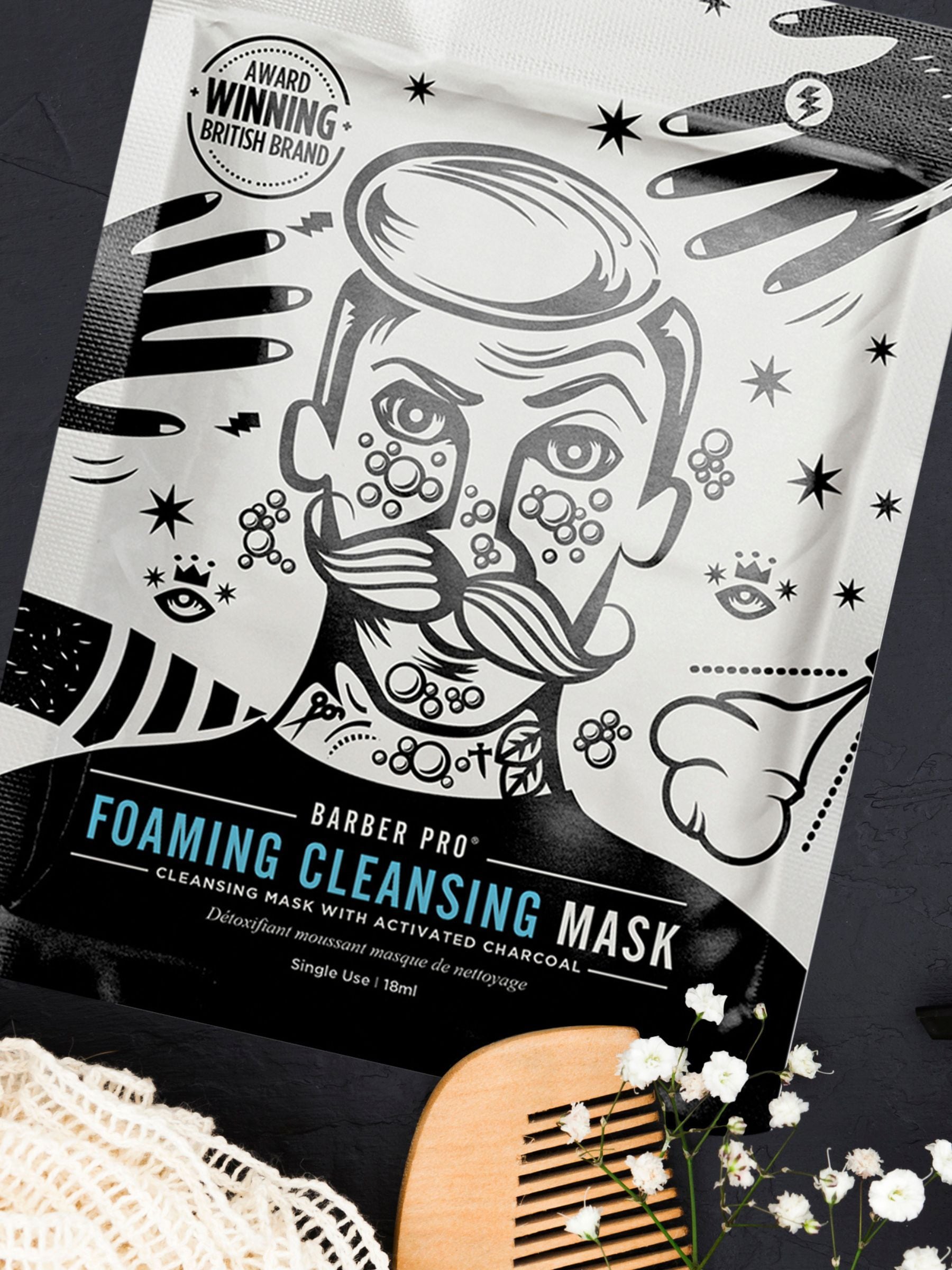 Barber Pro Skin Revival Face Mask Set - British product