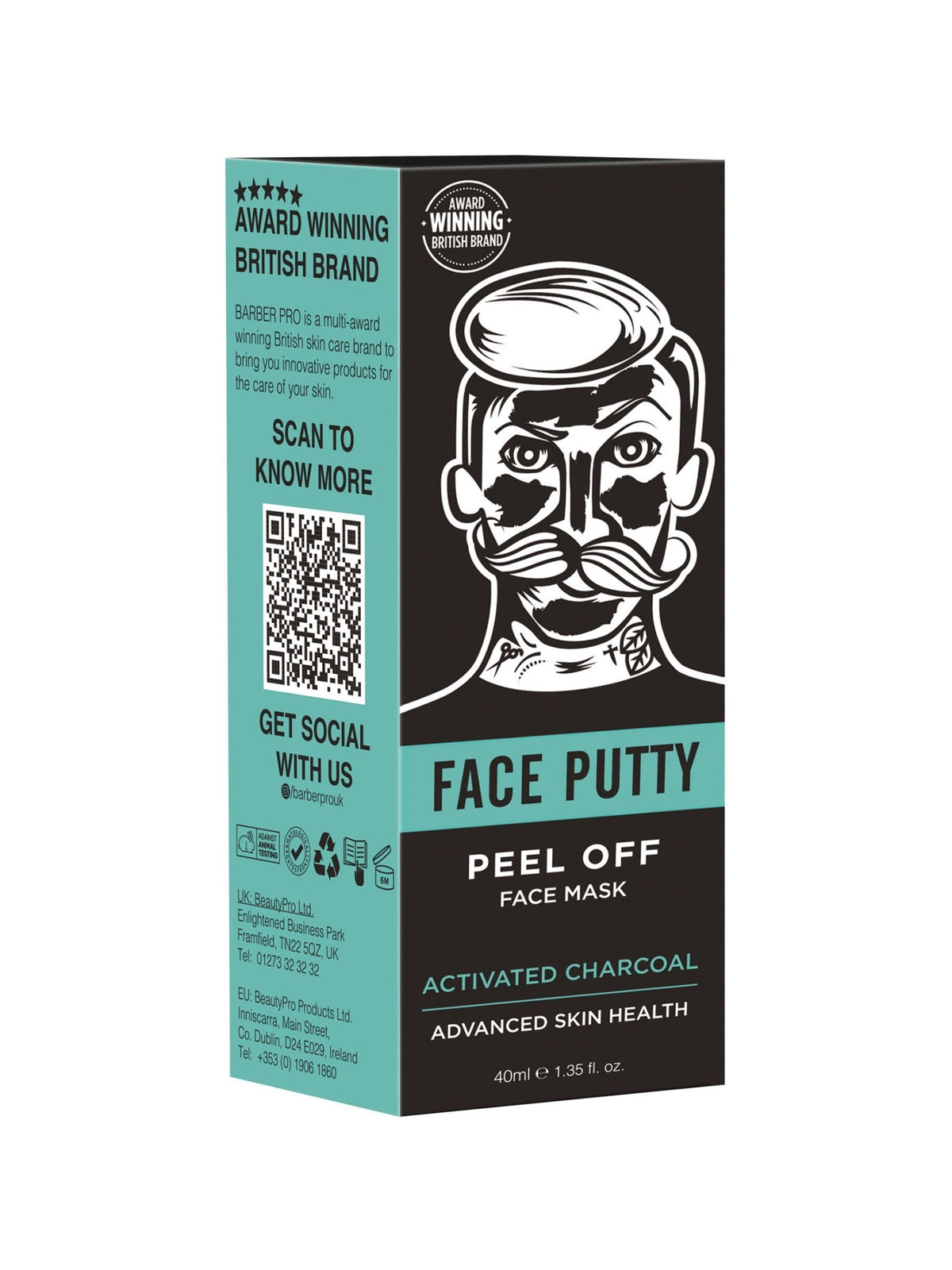 BARBER PRO face putty 40ml tube - British product