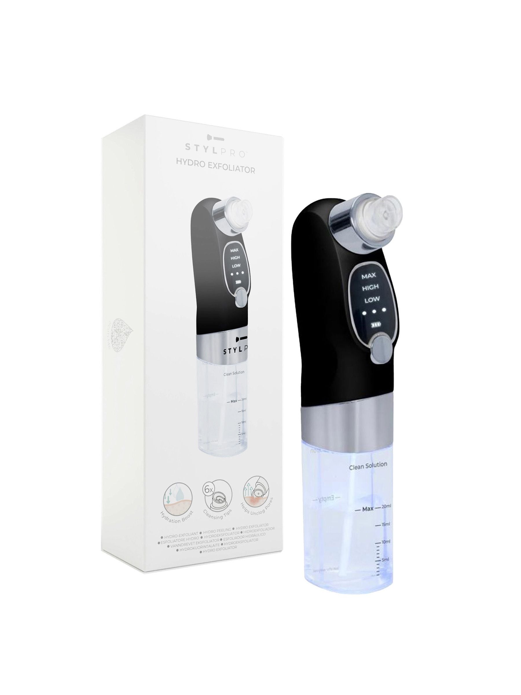 Stylpro hydro exfoliator pore cleaner (British brand)