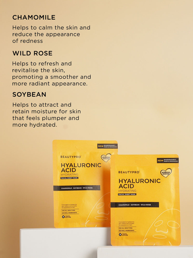 BeautyPro Hyaluronic Acid Mask Bundle Exclusive (Worth £12)