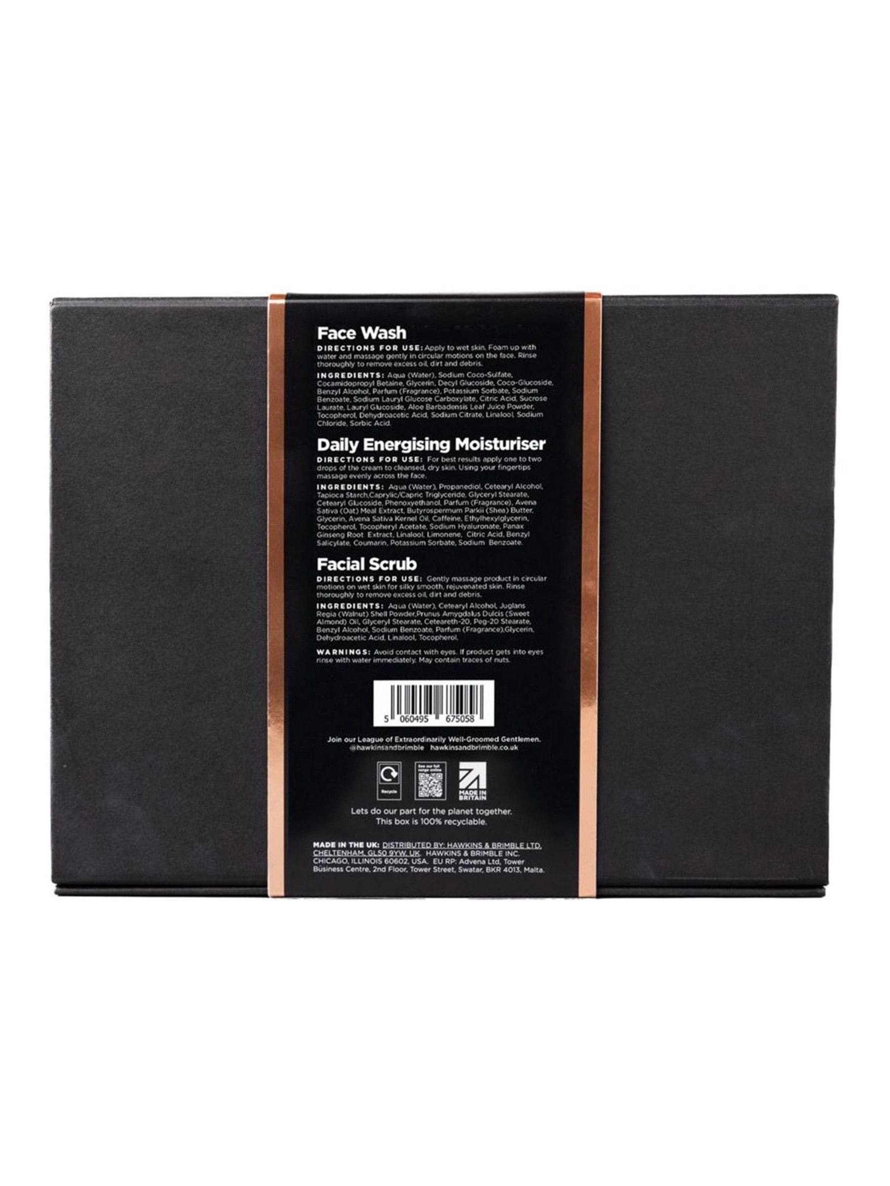 Hawkins & Brimble men's face gift set, UK version