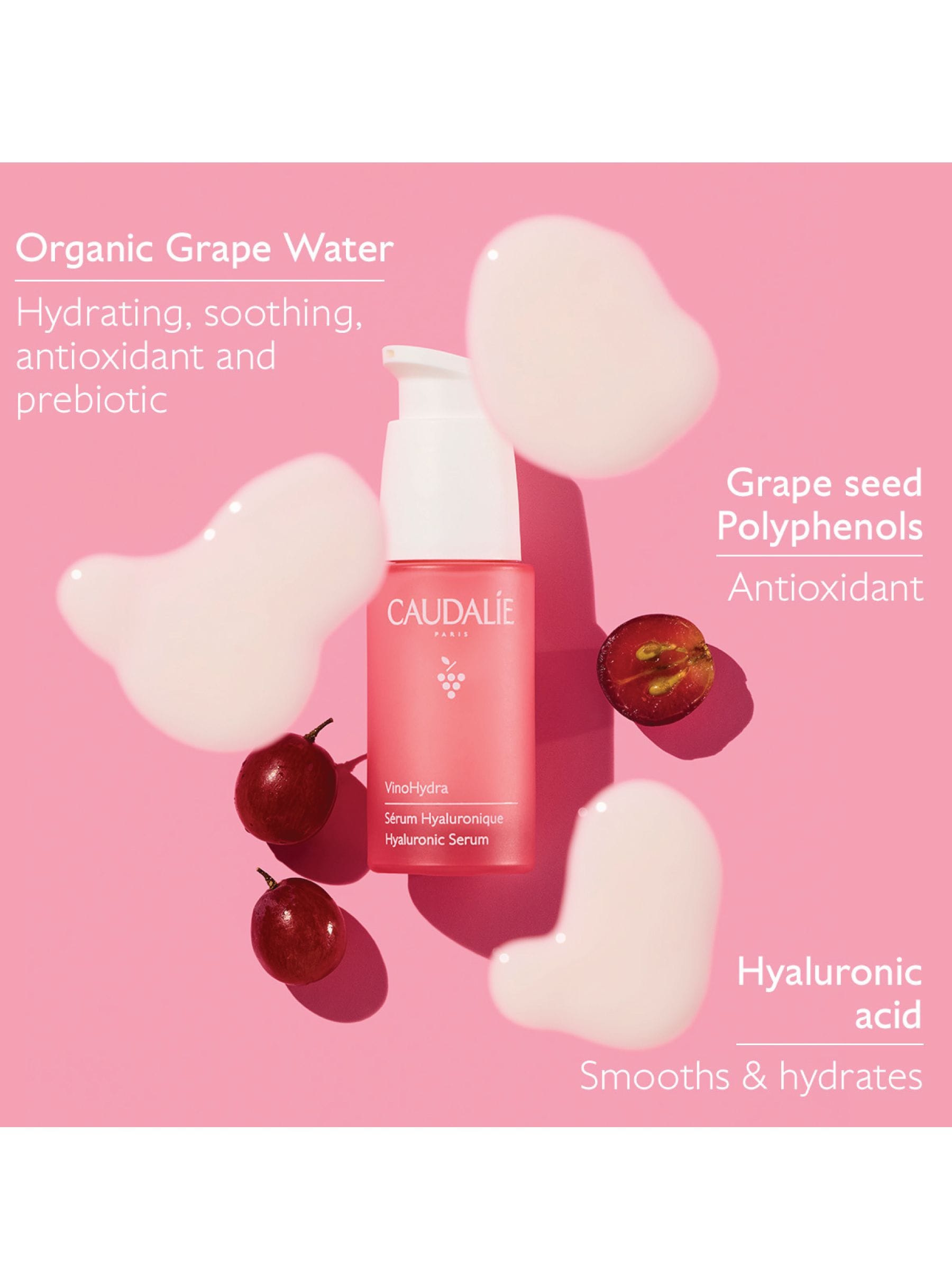 Caudalie VinoHydra S.O.S Hyaluronic Serum - 30 mL