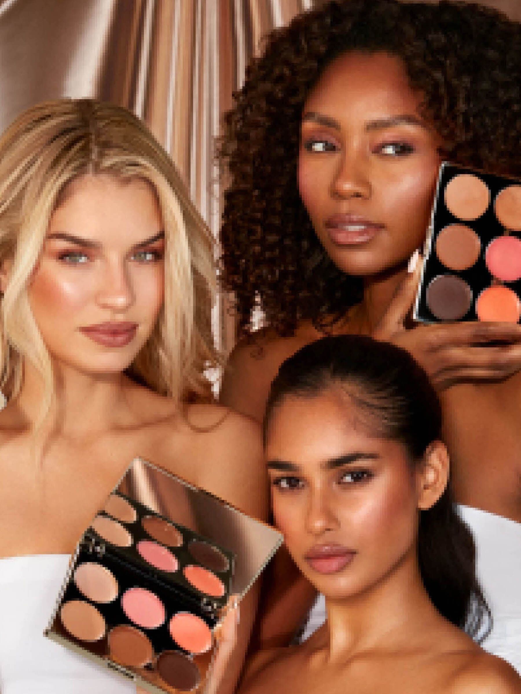 ICONIC London cream blush bronzer and highlighter palette, UK version