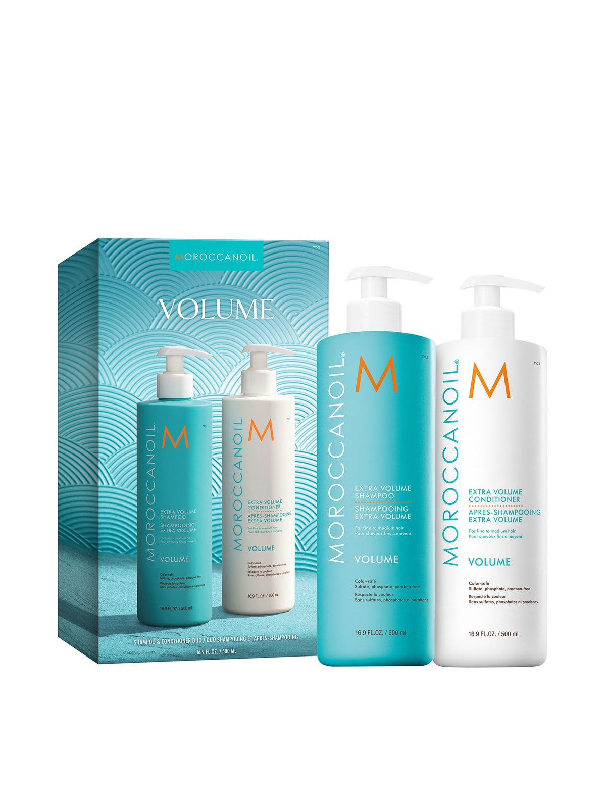 Moroccanoil Extra Volume Shampoo and Conditioner 500ml Duo (Worth £83)