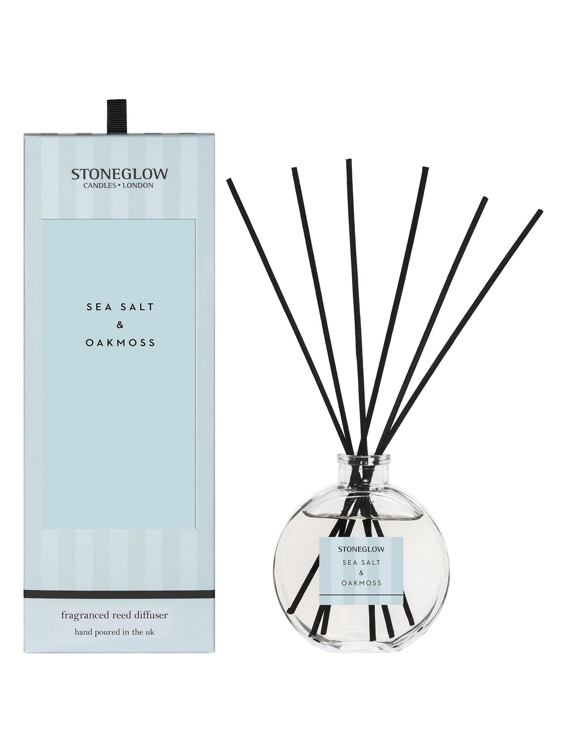 Stoneglow Sea Salt & Oakmoss reed diffuser 120ml (British brand)