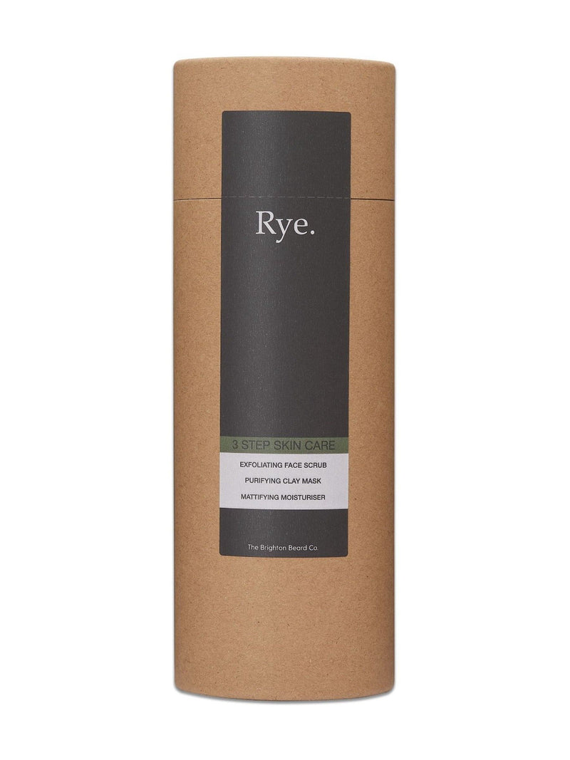 The Brighton Beard Co. Rye 3 Step Men's Skincare Gift Set (British brand)