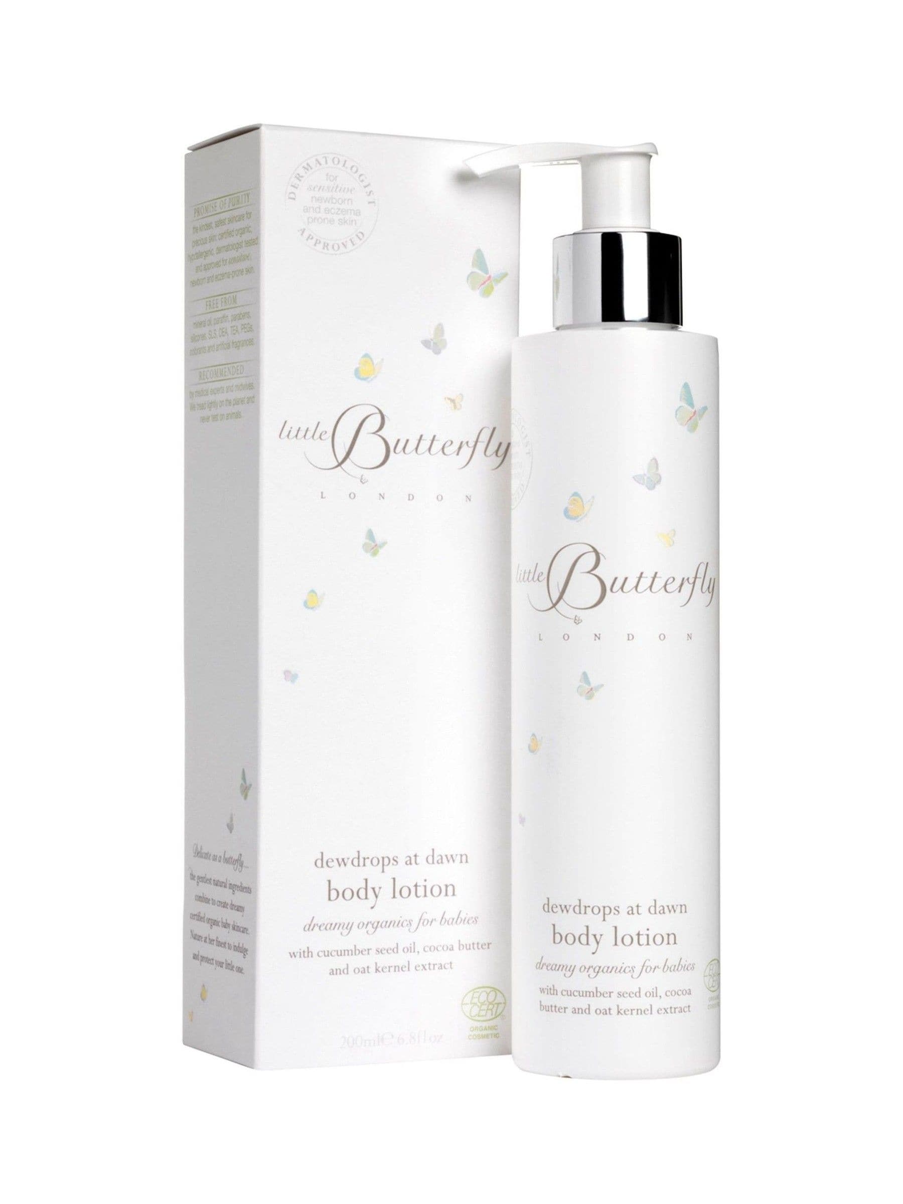 Little Butterfly London Dewdrops at Dawn baby body lotion 200ml, UK version