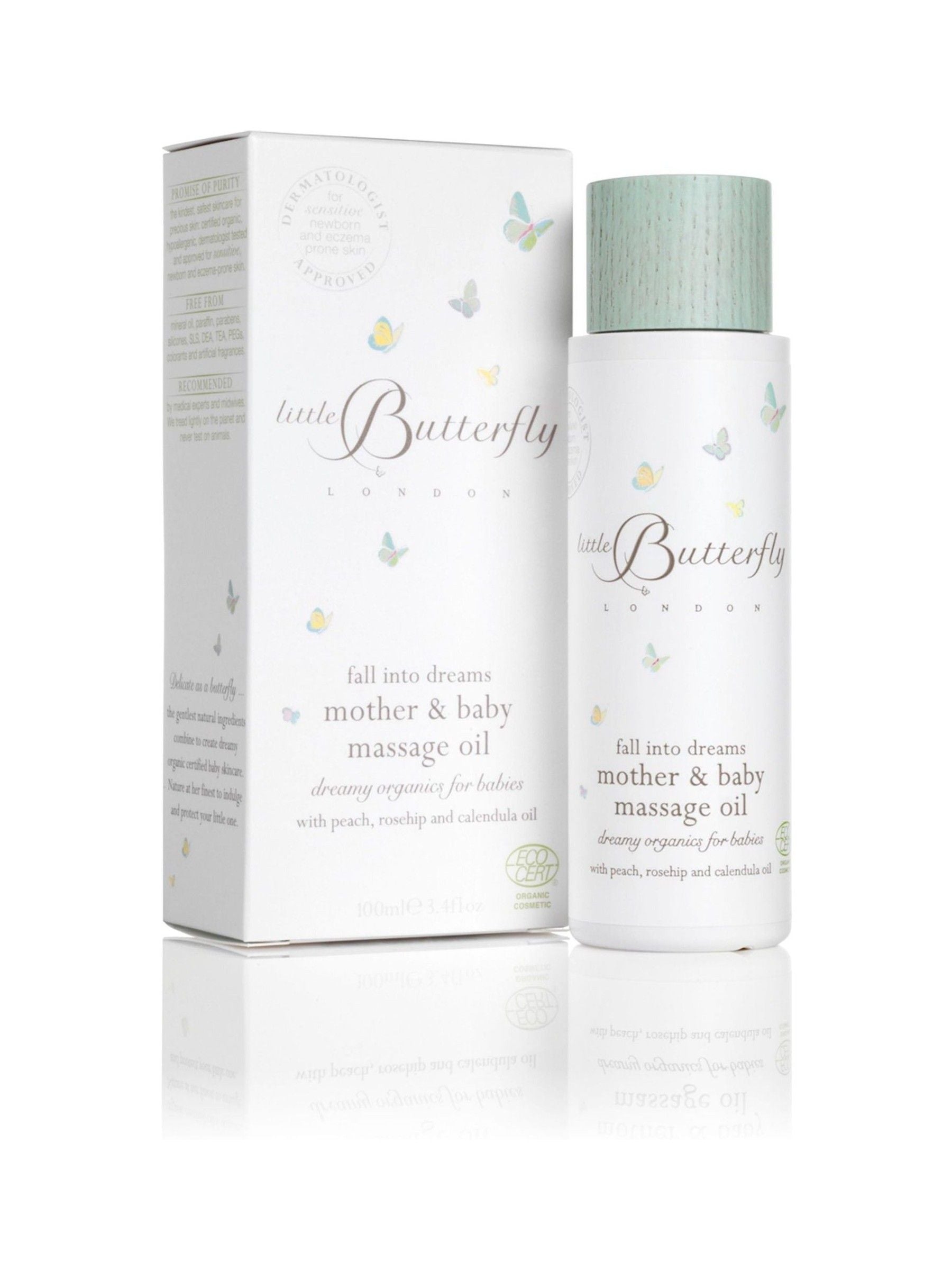 Little Butterfly London Fall into Dreams massage oil 100ml, UK version