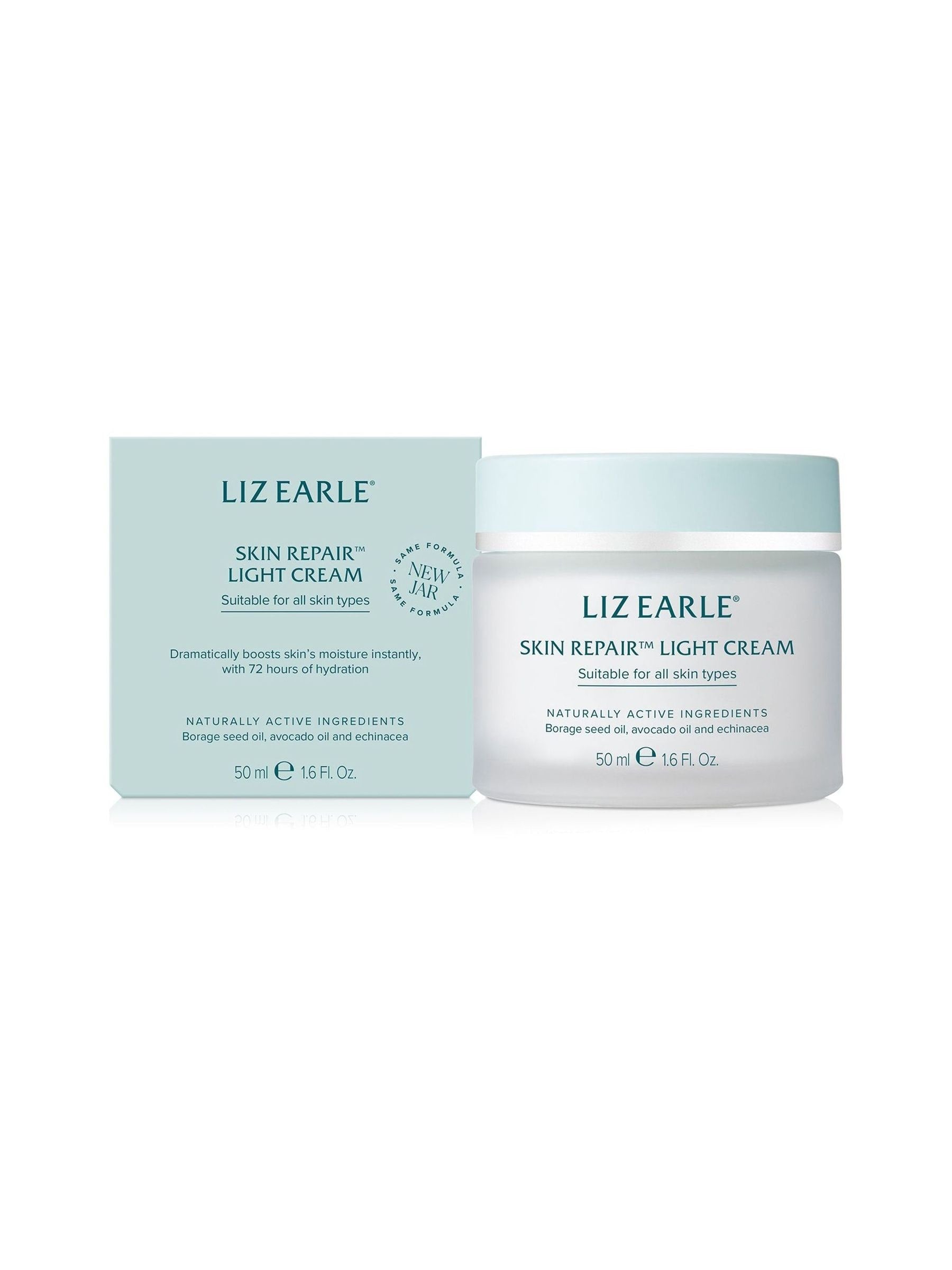 Liz Earle Skin Repair Light Cream moisturiser 50ml, UK version
