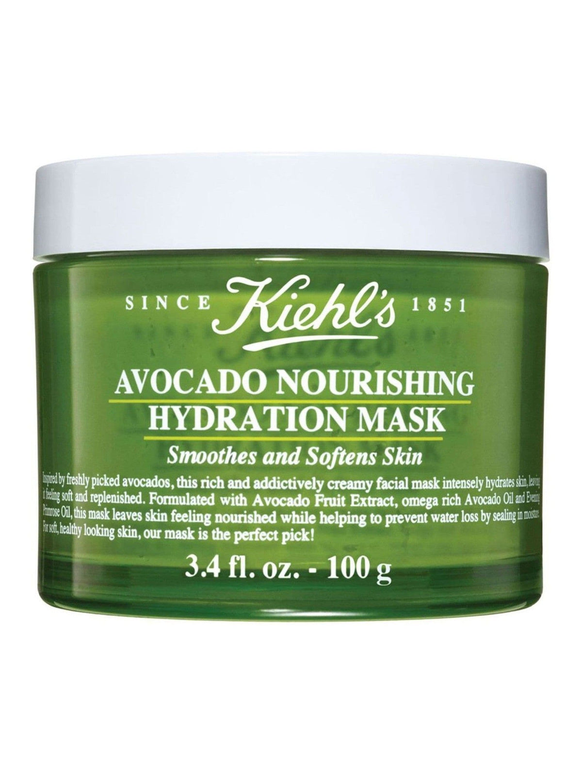 Kiehl's Avocado Nourishing Hydration Mask 100ml, imported from the UK