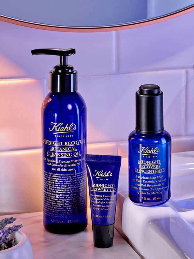 Kiehls Midnight Recovery Eye Cream 15ml, imported from the UK