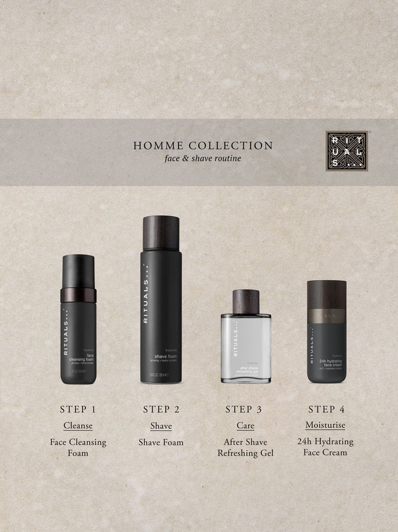 Rituals Homme Shave Foam 200ml, imported from the UK