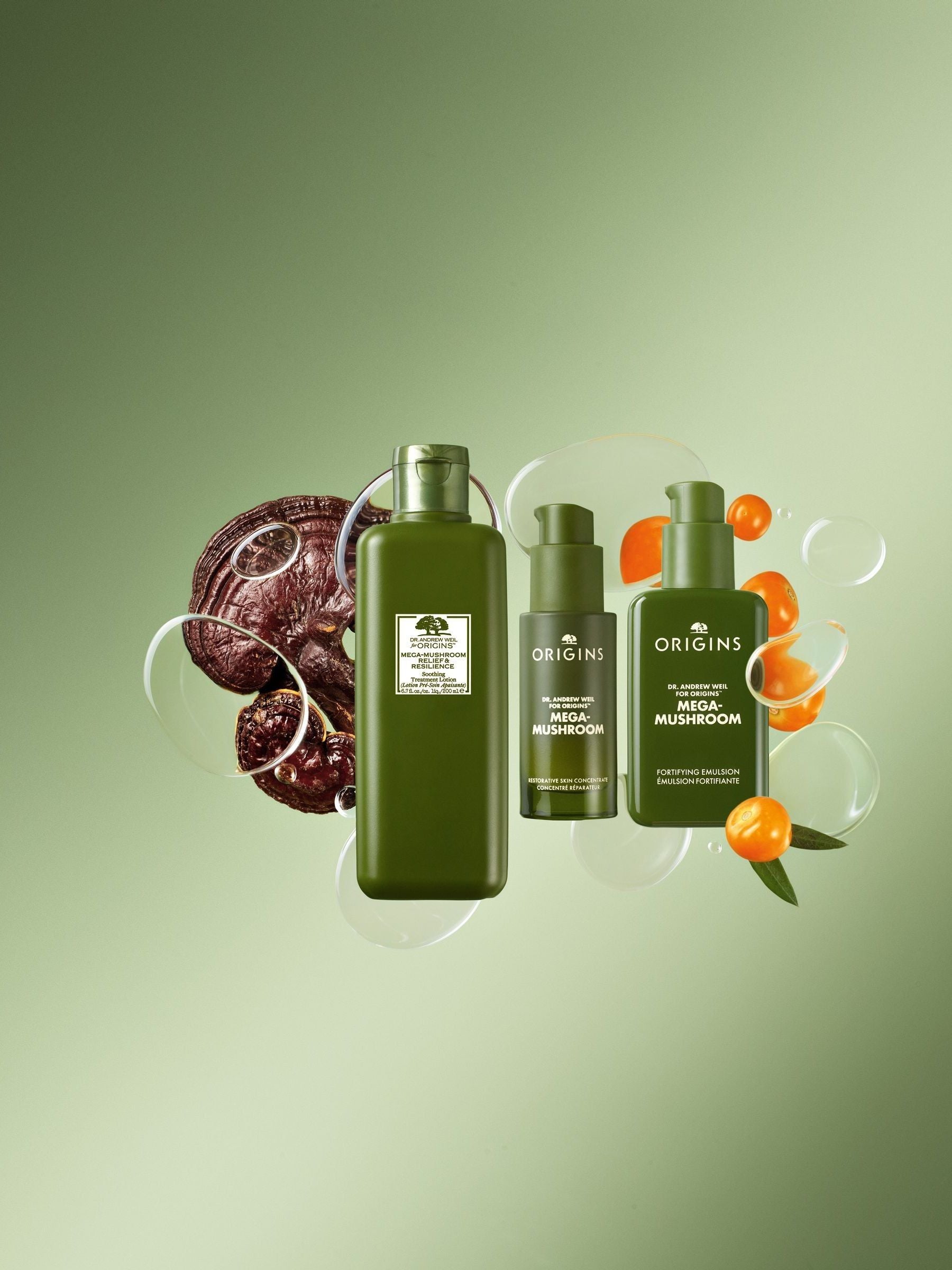 Origins Dr. Weil Mega-Mushroom Emulsion Moisturiser 100ml, imported from the UK