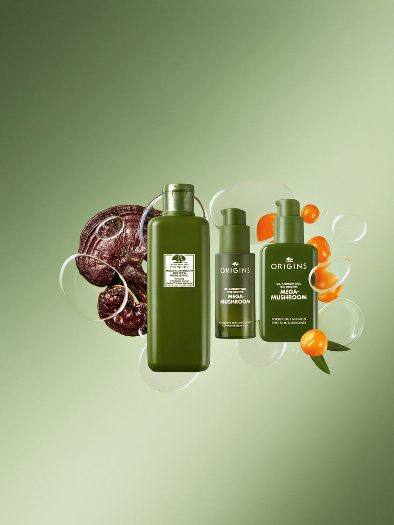Origins Dr. Weil Mega-Mushroom Emulsion Moisturiser 100ml, imported from the UK
