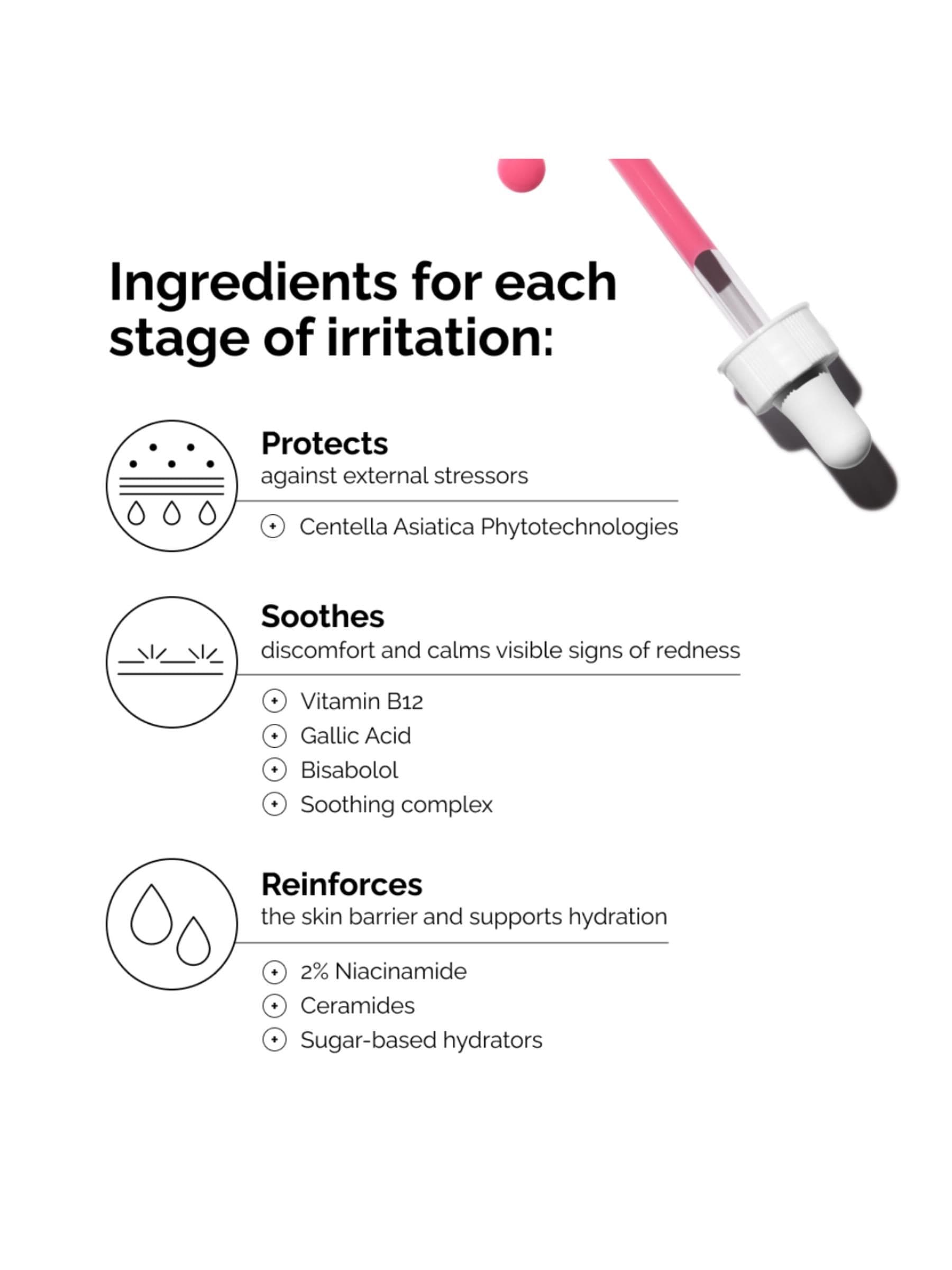 The Ordinary soothing and barrier support facial serum 30ml (British brand)