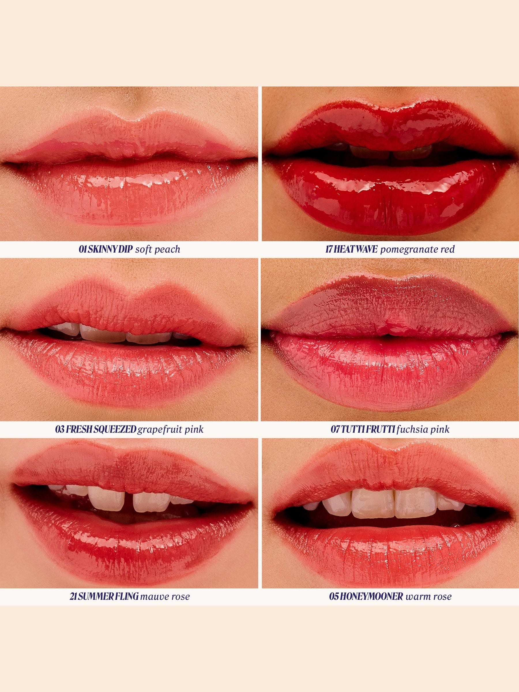 Benefit Splashtint Moisturising Dewy Lip Tint 01 Skinny Dip - British product