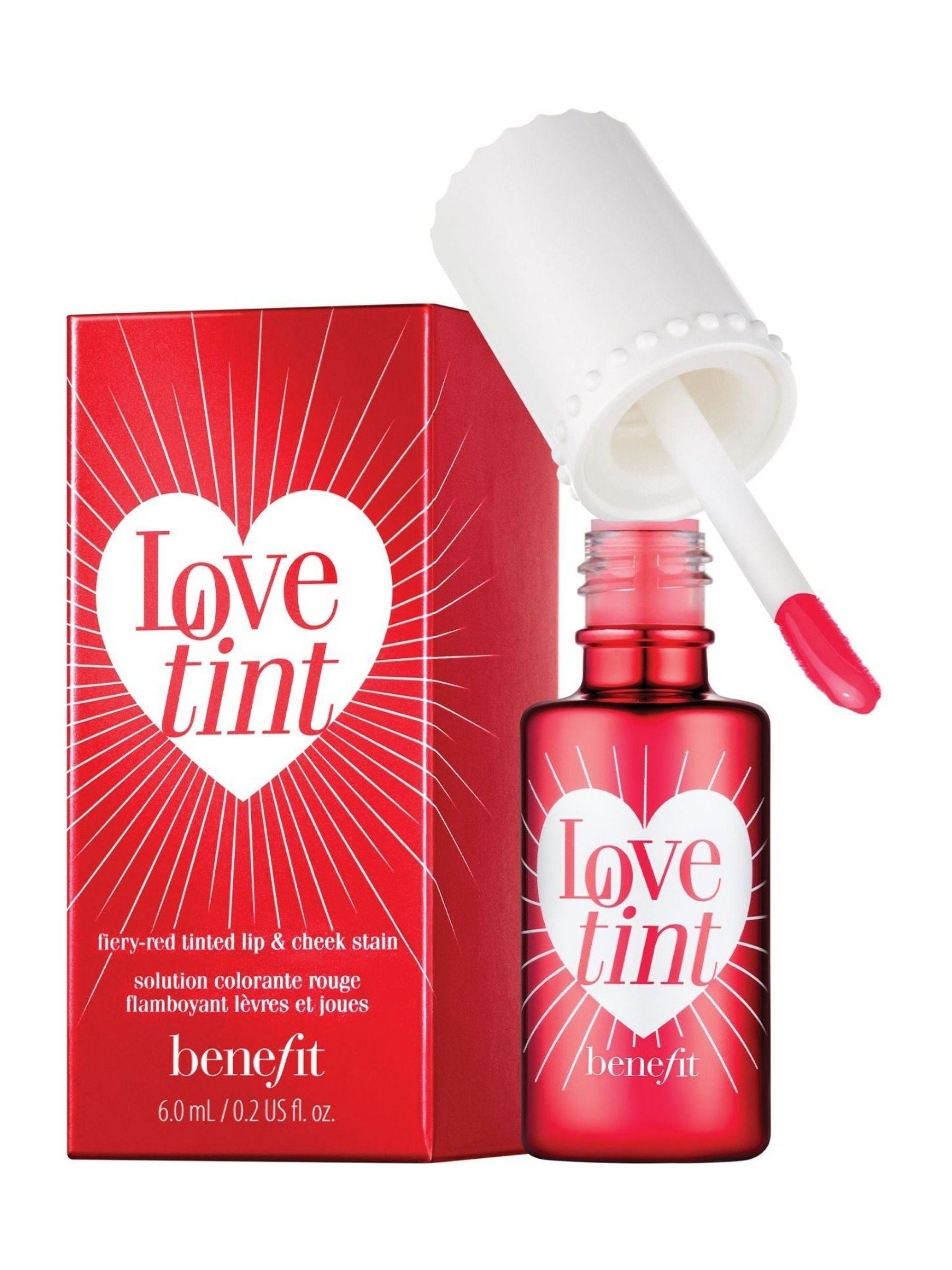 Benefit Love Tint Fiery Red lip and cheek stain - British product